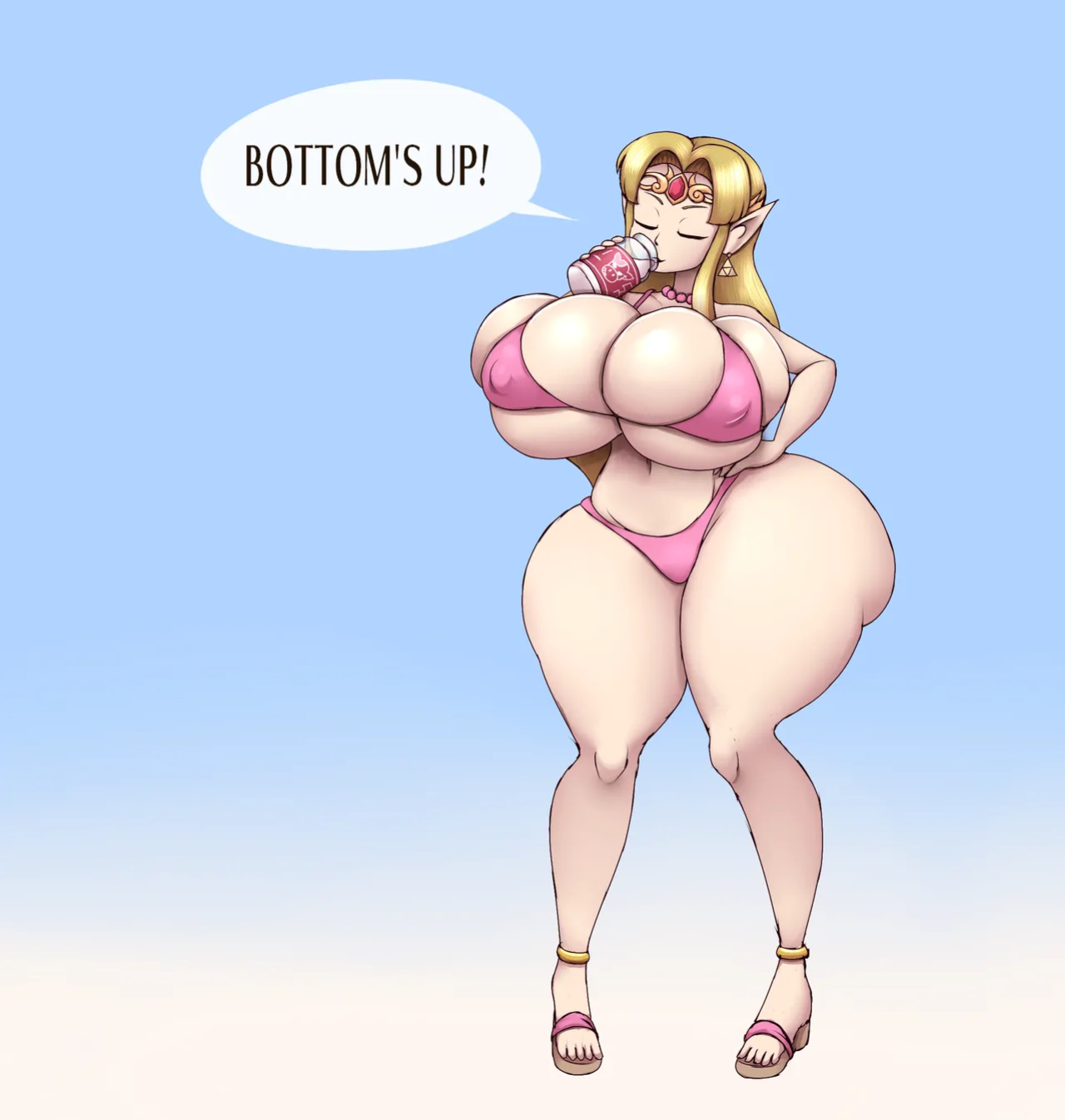 [Metachoke] Princess Zelda's Dairy Dare (The Legend of Zelda)