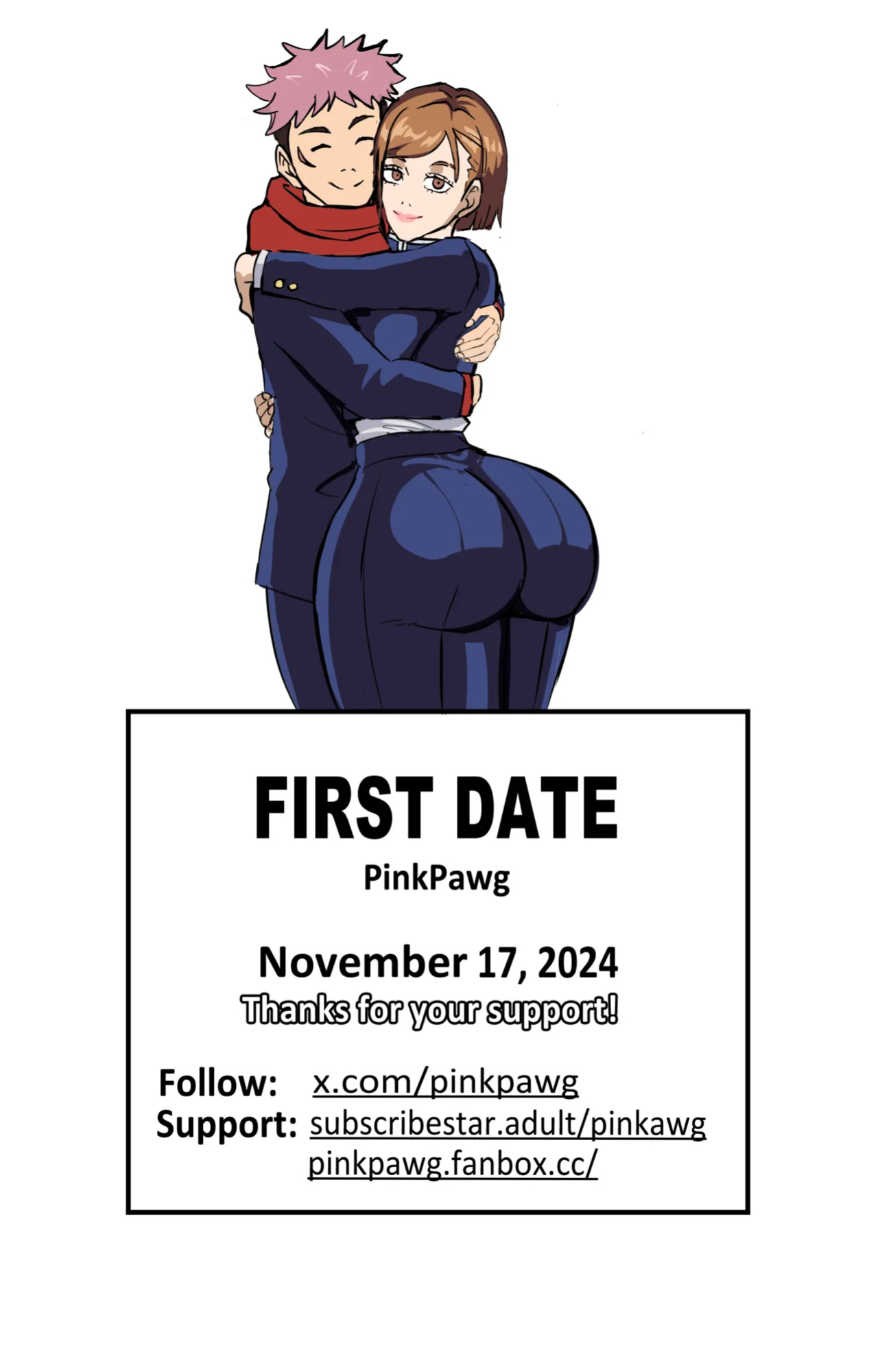 [Pink Pawg] First Date (Jujutsu Kaisen)