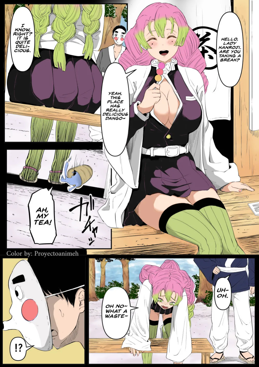 Bitch Kanroji Mitsuri 1-4 _ The Slut Mitsuri Kanroji Color by Proyectoanimeh