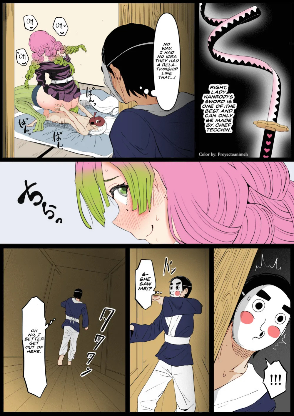 Bitch Kanroji Mitsuri 1-4 _ The Slut Mitsuri Kanroji Color by Proyectoanimeh