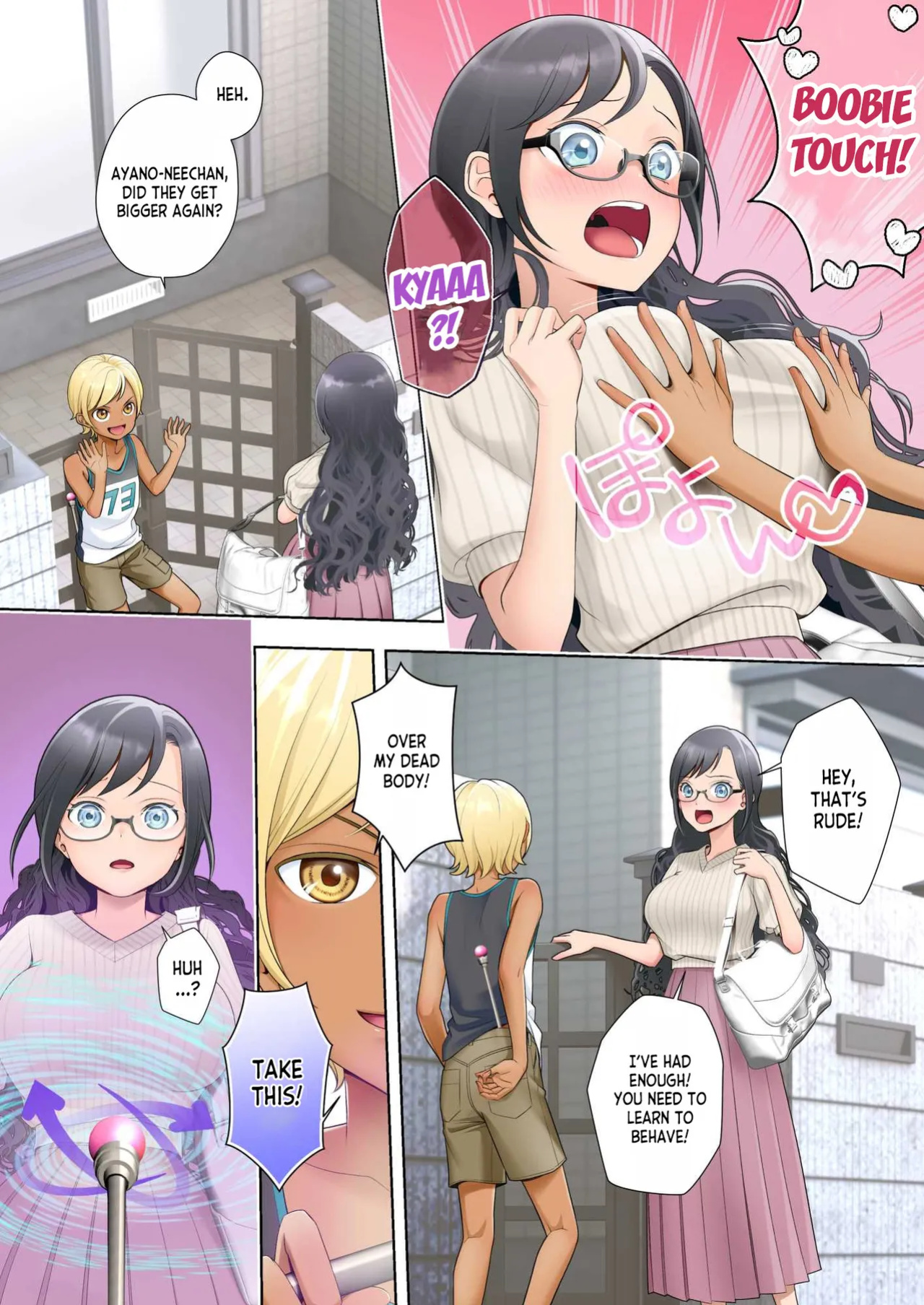 [Hairu Nukemichi (Joushi, Arubento)] Watashi swap Ore ~Kinjo no Sukebe na Itazurakko to Karada o Irekaerareta Watashi~ [desudesu]