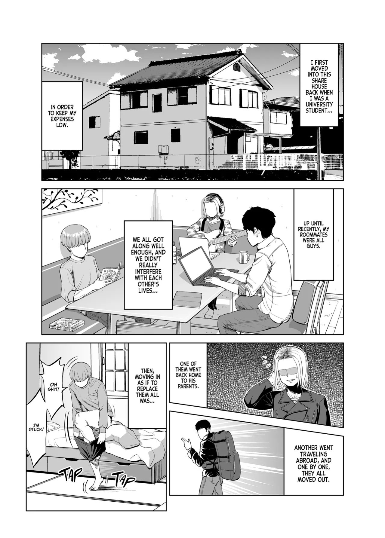 [R Koubou (Ruzi)] Yokkyuu Fuman na Share House no Juunin Otagai Seiyoku Tsuyoi node Souiu Kankei ni Nacchaimashou ka | Frustrated Share House Residents - Why don't we just get together since we're both horny? [korafu]