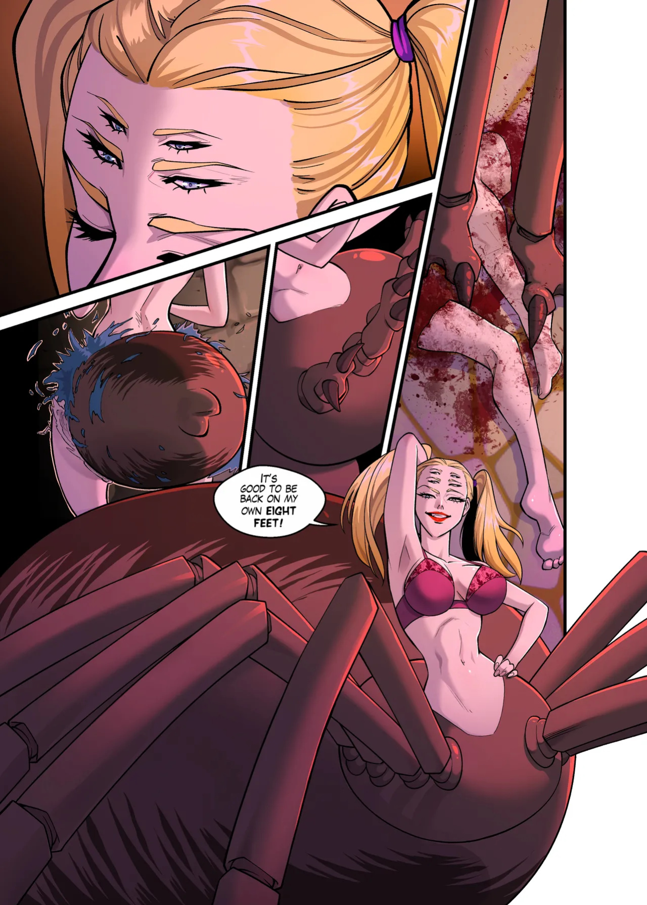 Evil Spinnerette x Bloodcrow 2 (Spinnerette)