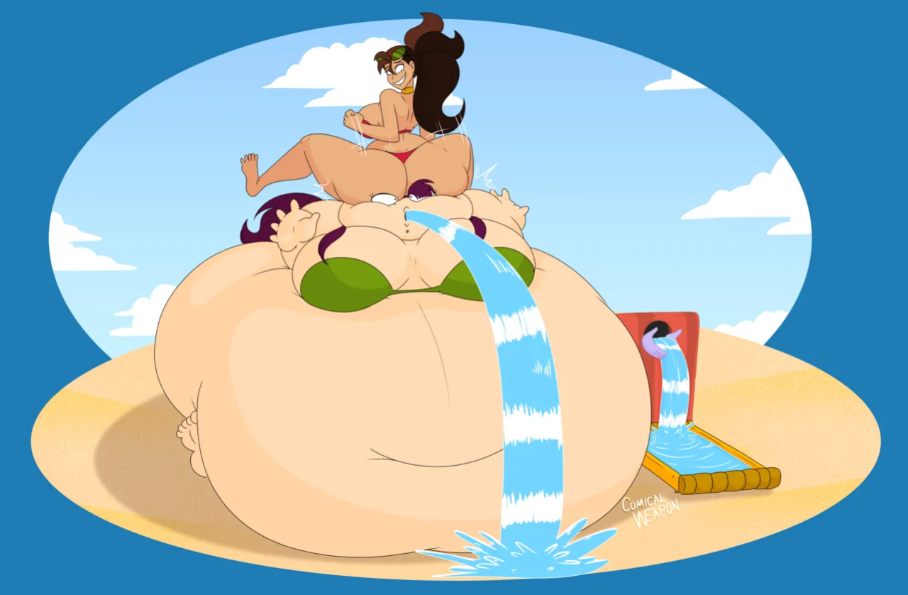 [ComicalWeapon] OC Vacation - Luna and Jess + Barbara and Amara