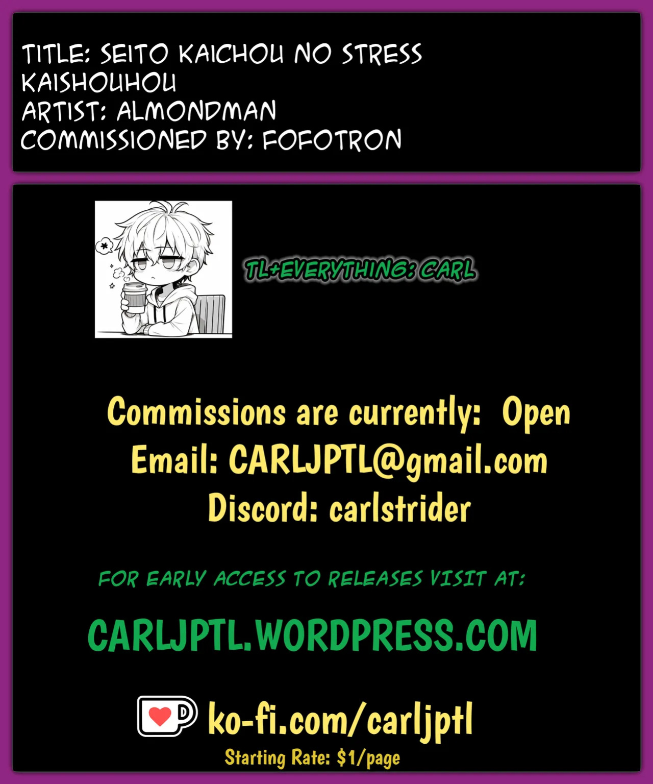 [Almondman] Seito Kaichou no Stress Kaishouhou | The Student Council President's Stress Relief Method [CarlJPTL]