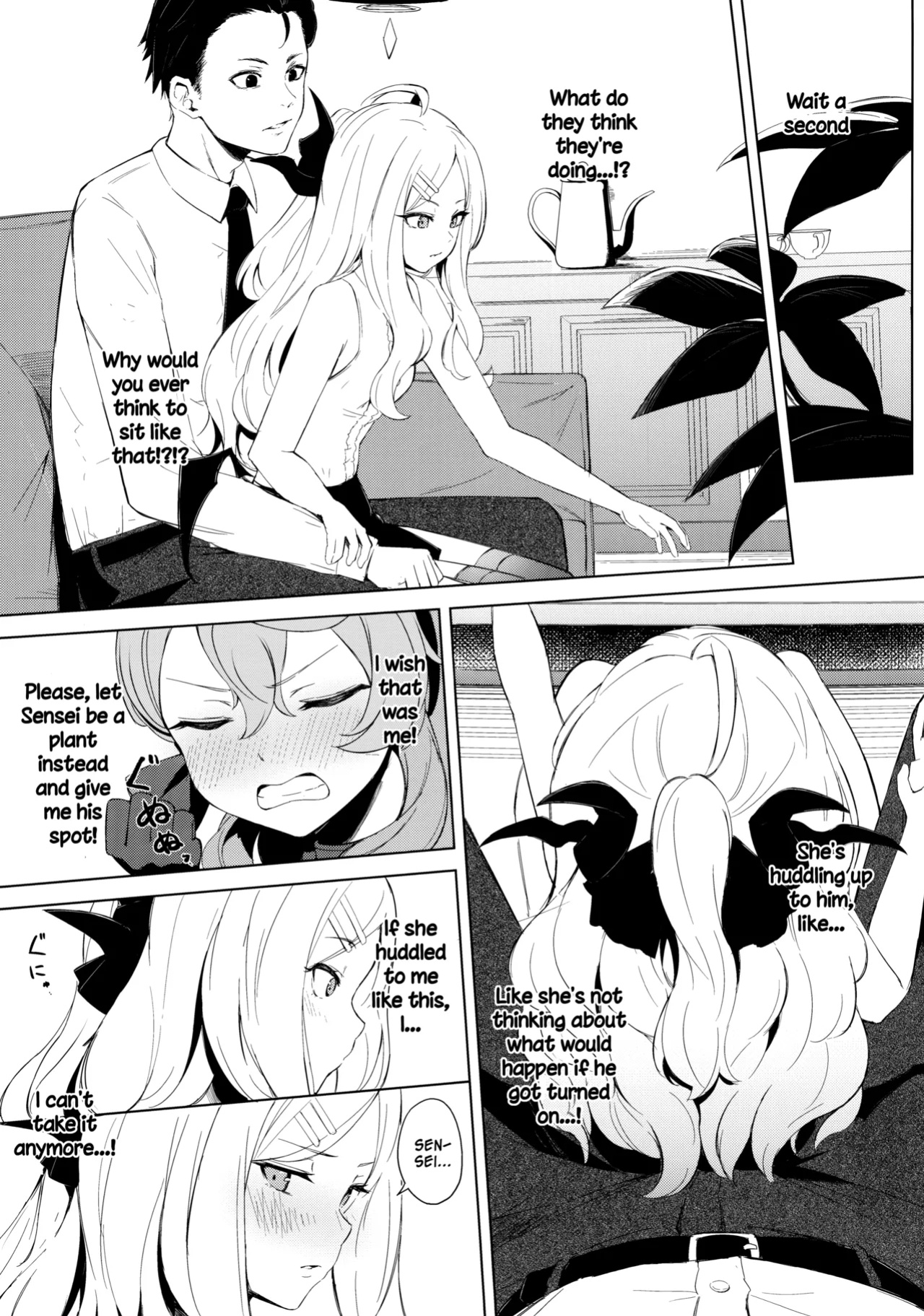 (C103) [Funiai-Ice (Funiai Riko)] Fuukiiin Kaishitsu nite Amaenbo Iinchou to Muttsuri Gyouseikan to - In the Prefect Office, with the Spoiled President and the Dishonest Admin (Blue Archive) [SDF]