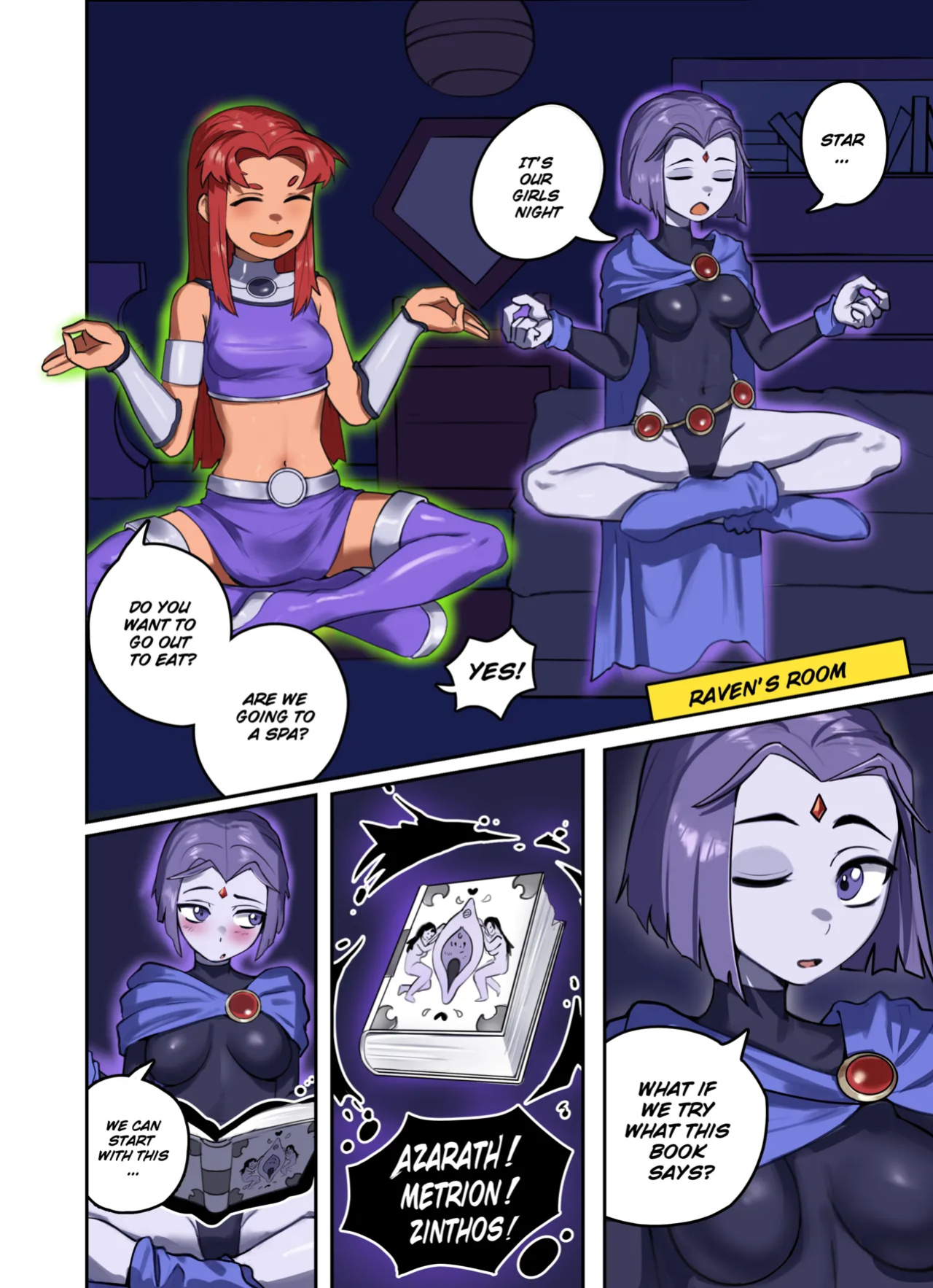 [Waligner] Raven x Starfire