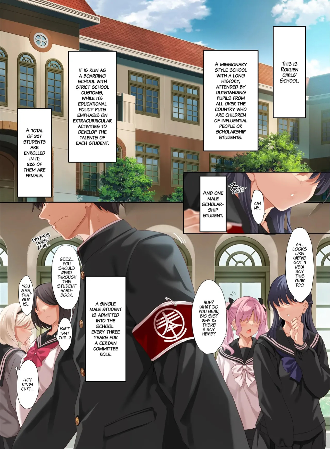 I'm the only guy in all-girl school