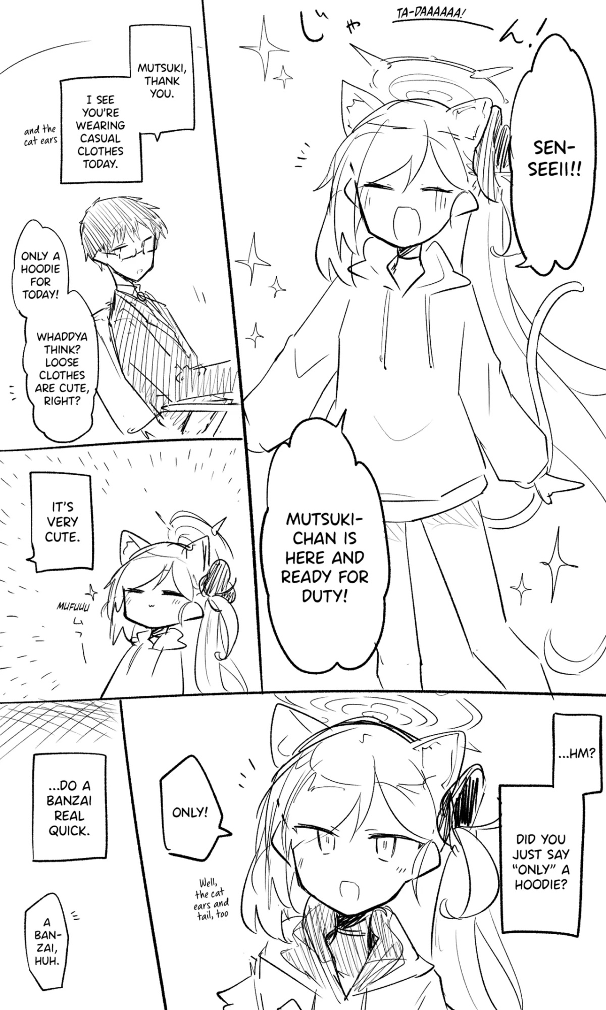 [Nekko] Mutsuki Koukaibun + Sabun + Short Manga + Omake (Blue Archive)