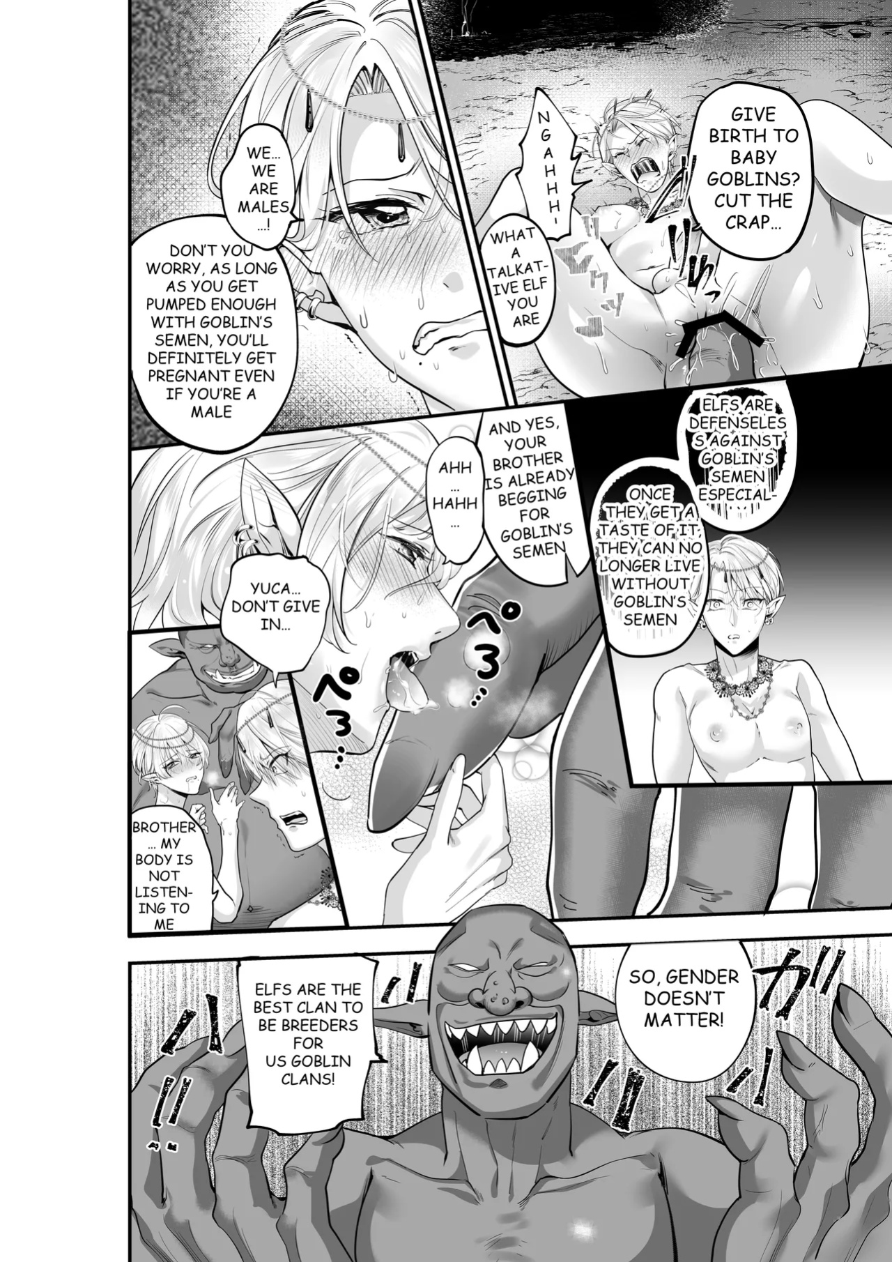 [Akagirenya (Lilith, Kinokoyun, Akagirenya)] TWIN ELF BROTHERS ON VACATION TURNED BREEDING AND PREGNANT WITH GOBLINS