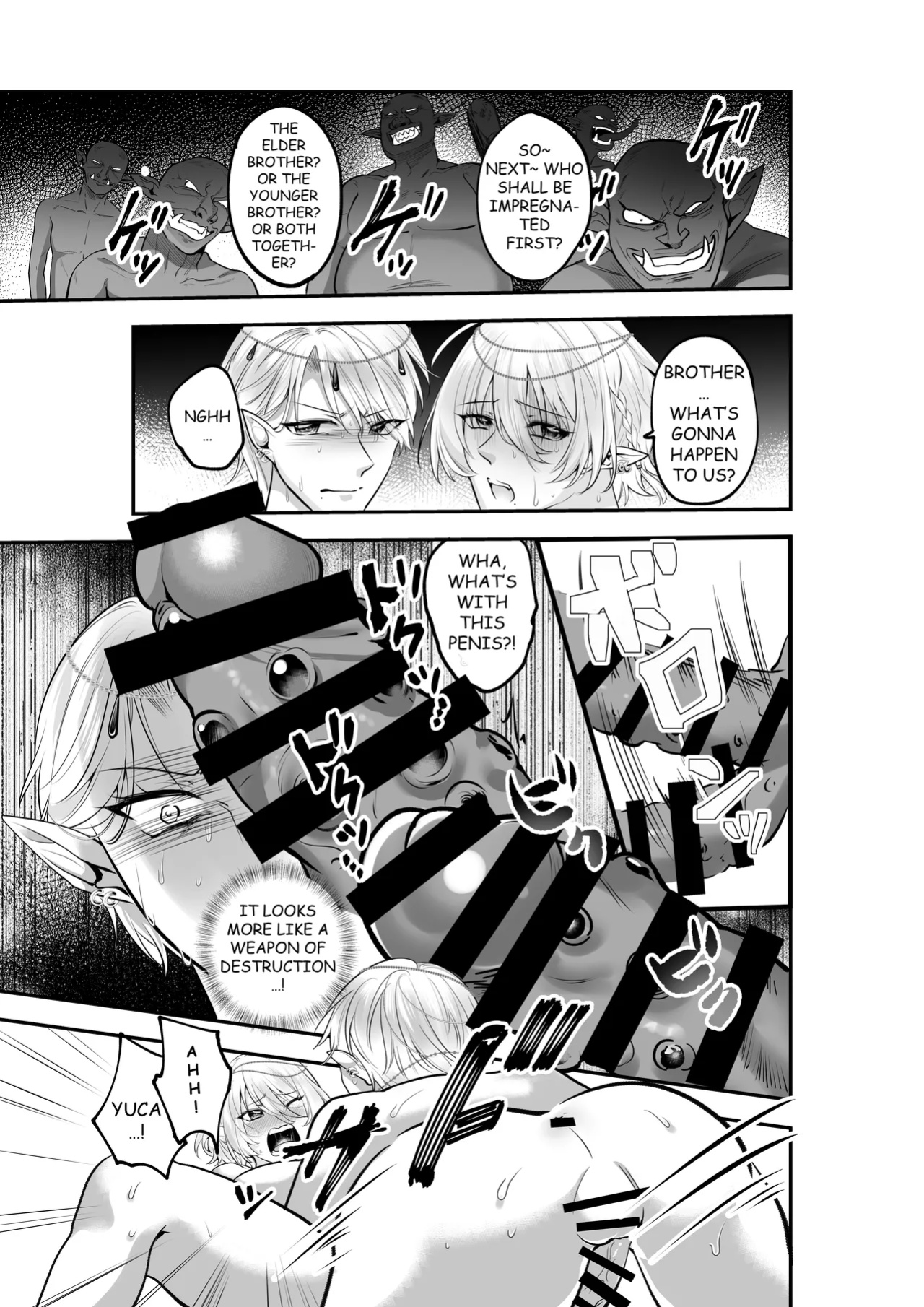 [Akagirenya (Lilith, Kinokoyun, Akagirenya)] TWIN ELF BROTHERS ON VACATION TURNED BREEDING AND PREGNANT WITH GOBLINS