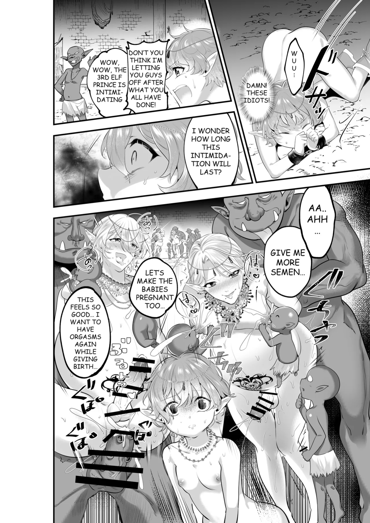 [Akagirenya (Lilith, Kinokoyun, Akagirenya)] TWIN ELF BROTHERS ON VACATION TURNED BREEDING AND PREGNANT WITH GOBLINS
