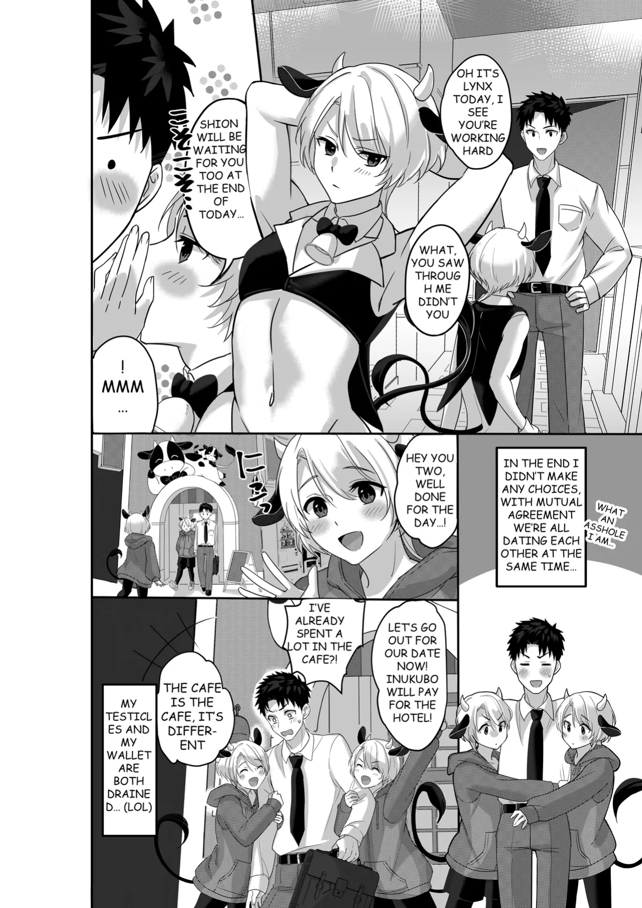 [Akagirenya (Toki7, Kinokoyun, Akagirenya)] WELCOME TO MILK BULLS CAFE PLEASE INDULGE TO THE TWIN MILK BULLS’ EXTRA THICK YET EROTIC MILK