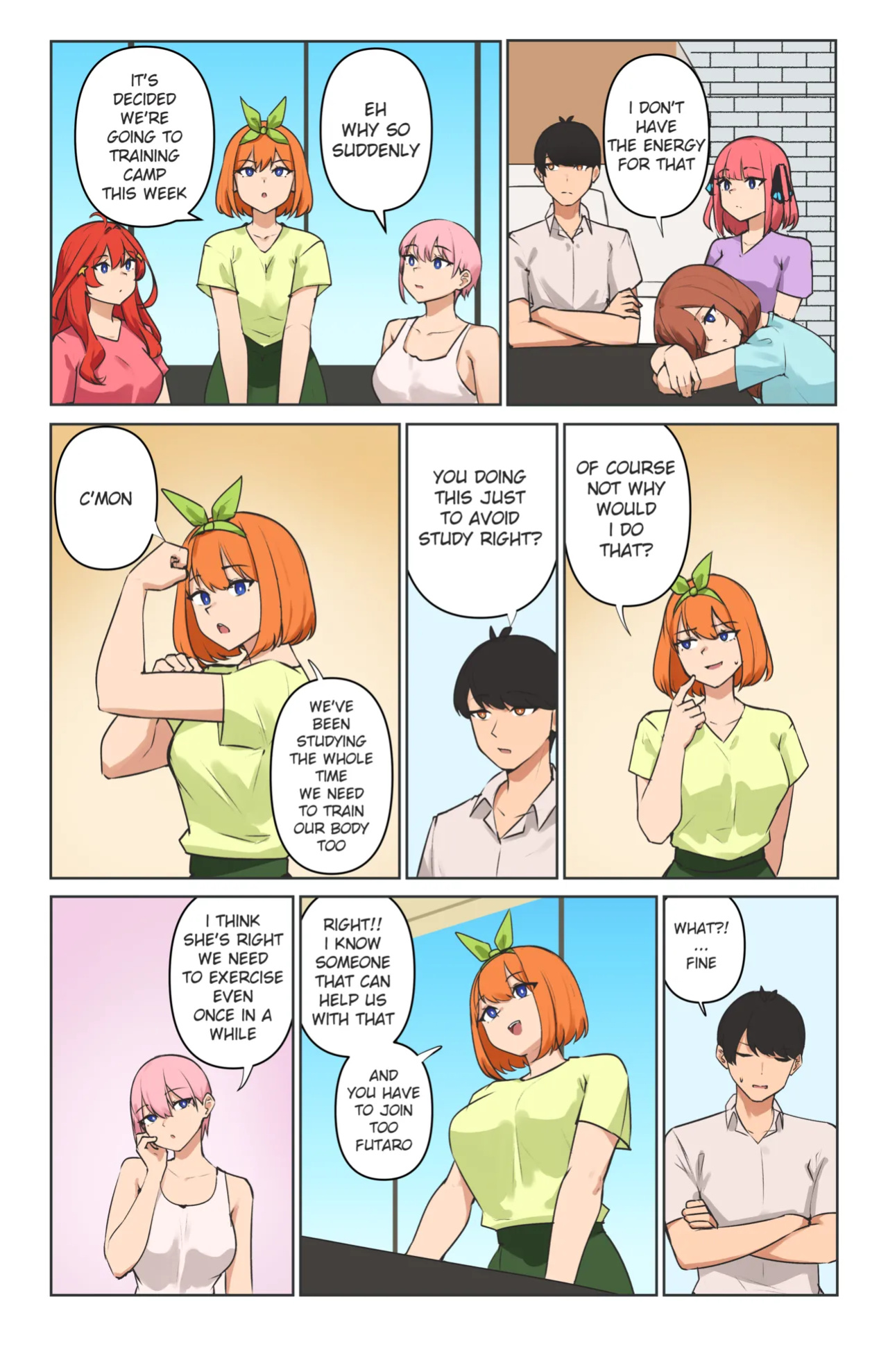 [Musctonk] Quintessential Quintuplets Comic + Bonus comic