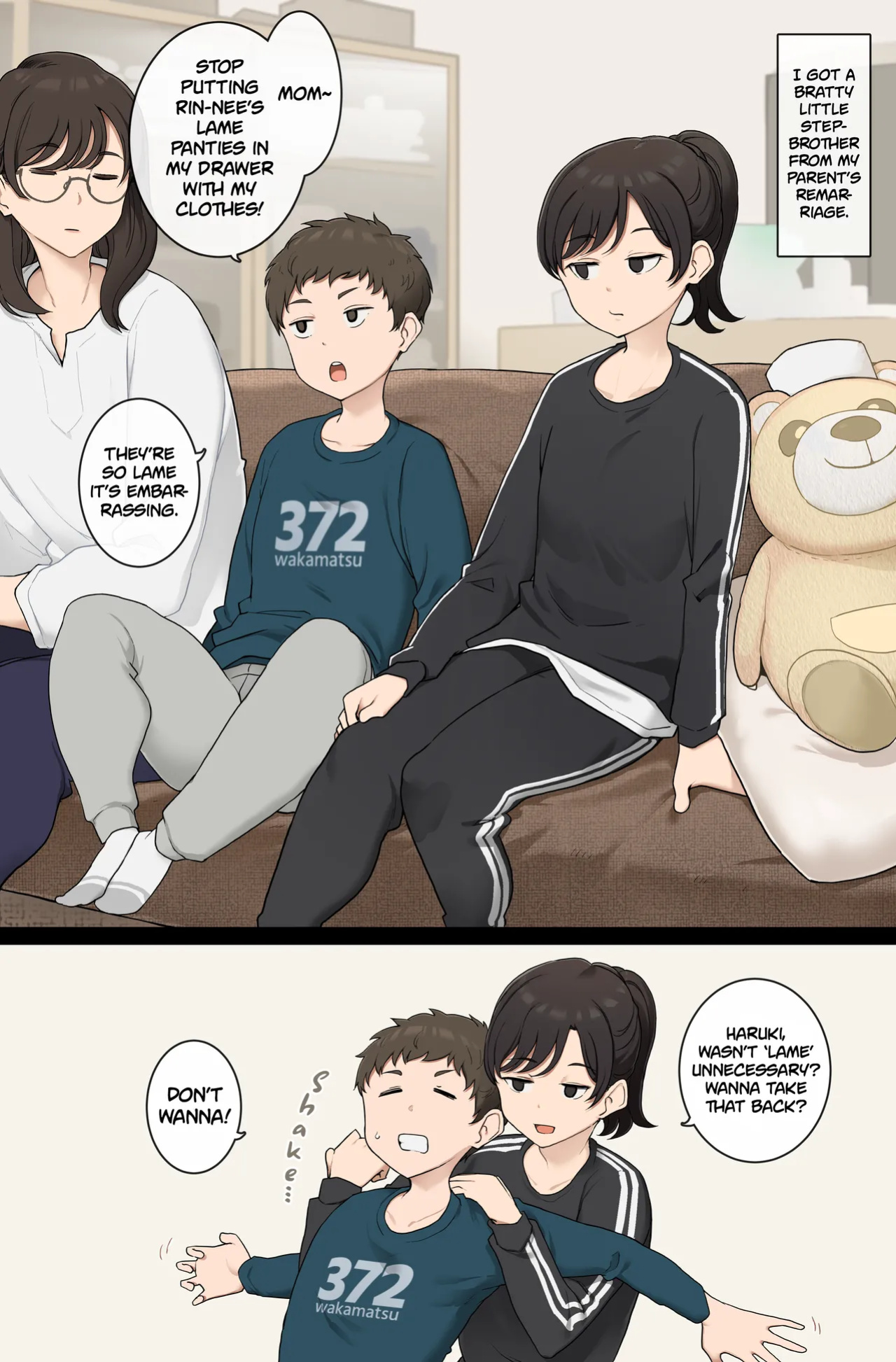 [Wakamatsu] Older Step-sister Teaches Her Cheeky Little Step-brother a Lesson | Namaiki Gitei o Kyoiku Suru o Gishi-chan