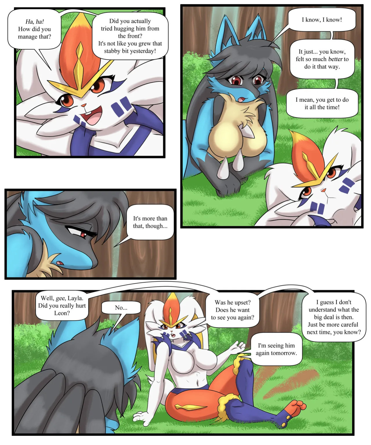 [SaikyoRyuuougi (DocSye)] Pokemensch - Layla's Decision + Extras