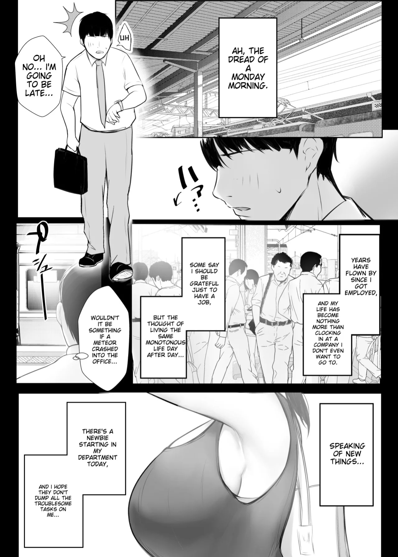 [Akireru Shoujo (Akire)] Big-breasted office lady Fujisaki Natsusuzu wants to show off her cuckolding tendencies! [Alyssaquenn]
