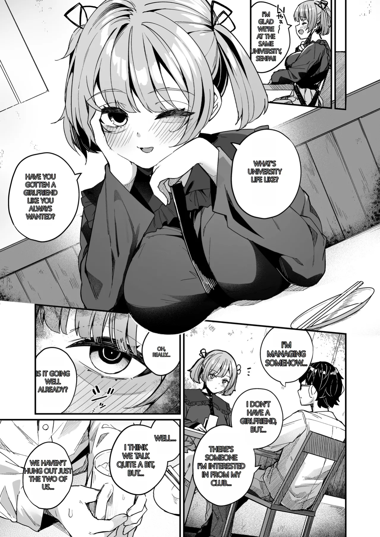 (Doujinshi) [Menbo-Renpo (Menbo)] Consulting About Love is Mostly About Sex, Right!? ~A Story of Crossing the Line and Going All the Way with a Bad Friend Junior~ (Original) [GTP 4o Translation]