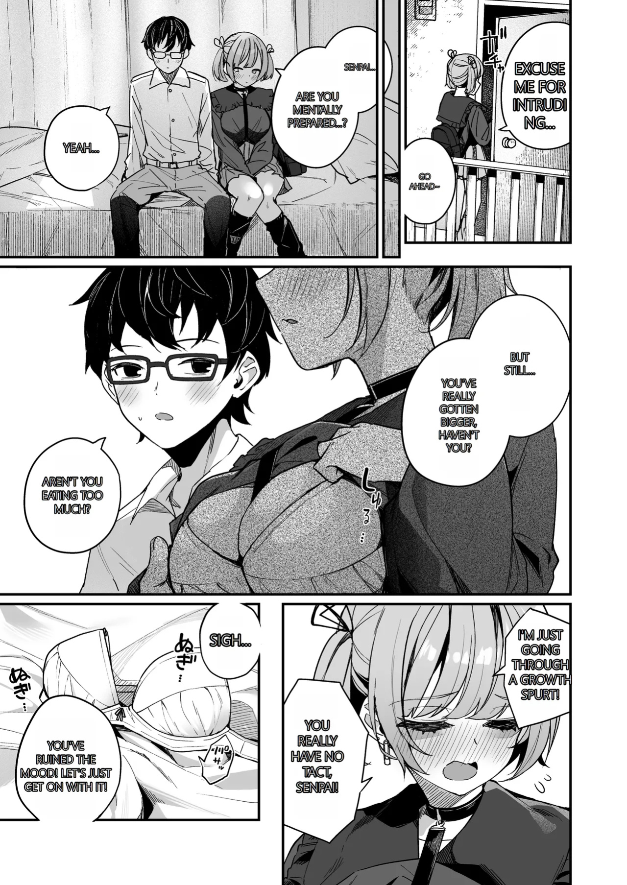 (Doujinshi) [Menbo-Renpo (Menbo)] Consulting About Love is Mostly About Sex, Right!? ~A Story of Crossing the Line and Going All the Way with a Bad Friend Junior~ (Original) [GTP 4o Translation]