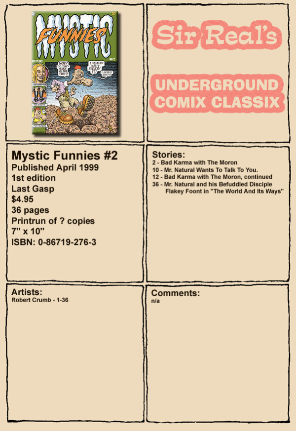 [Robert Crumb] Mystic Funnies #2
