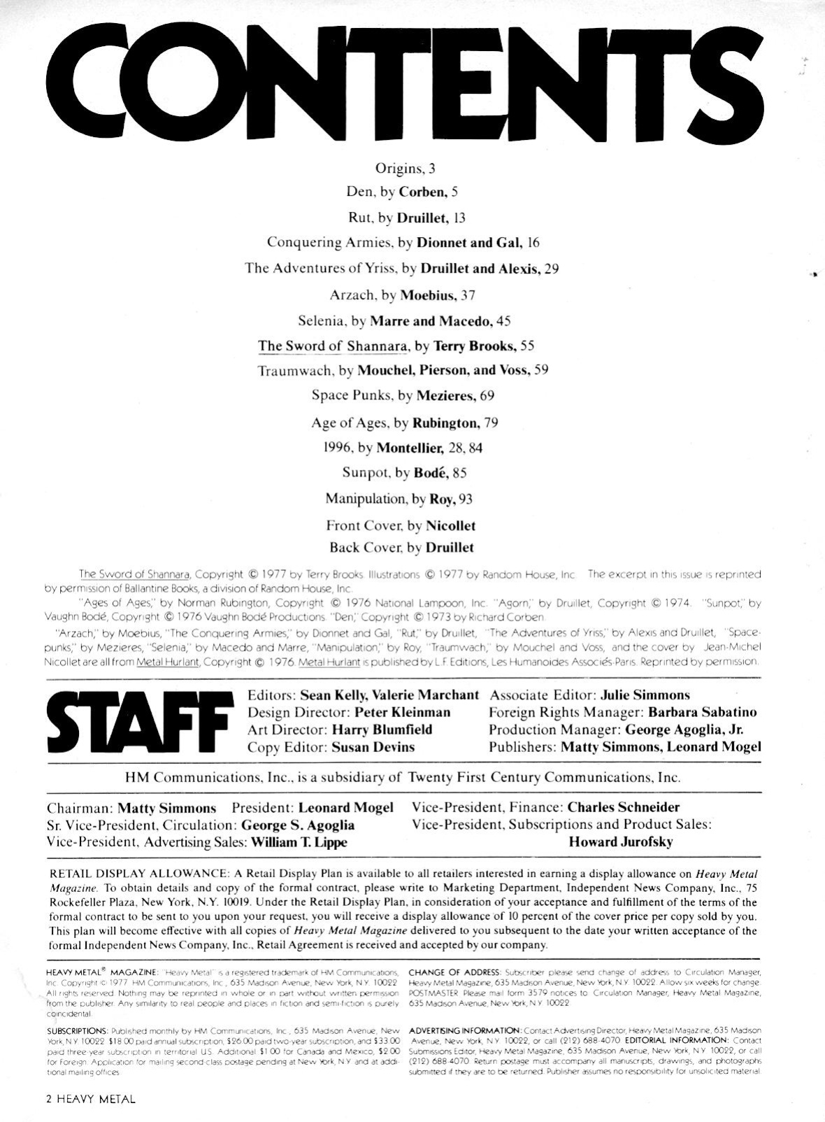 Heavy Metal 1977-04-Vol-01-#01 April