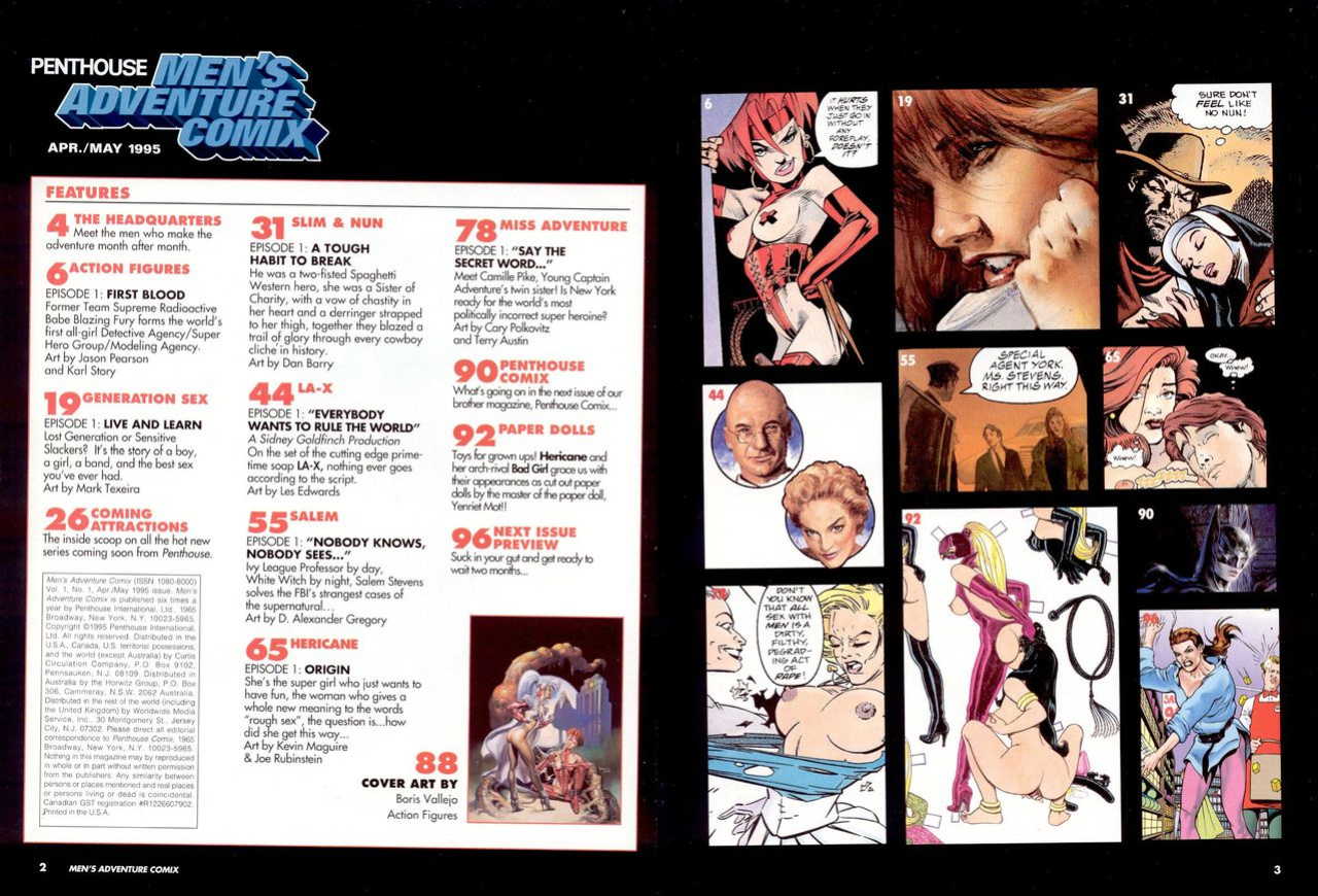 Penthouse Mens Adventure Comix