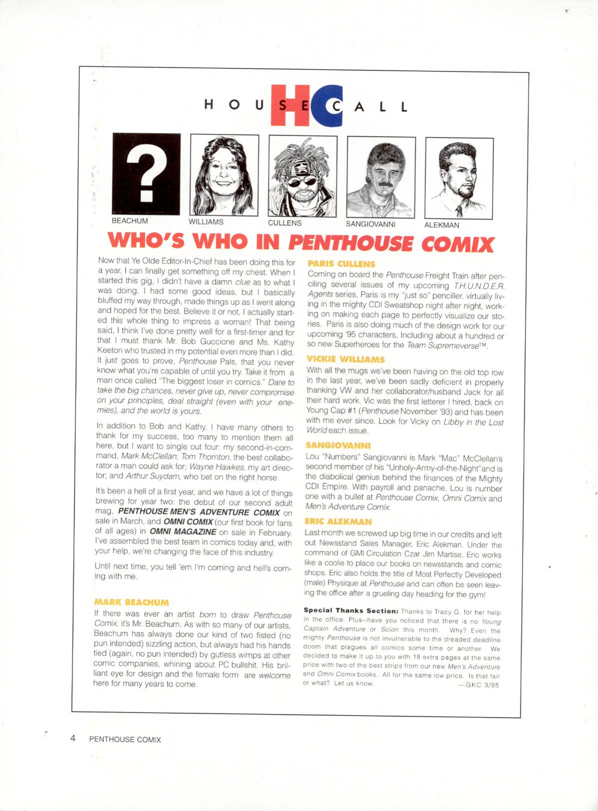 Penthouse Mens Adventure Comix
