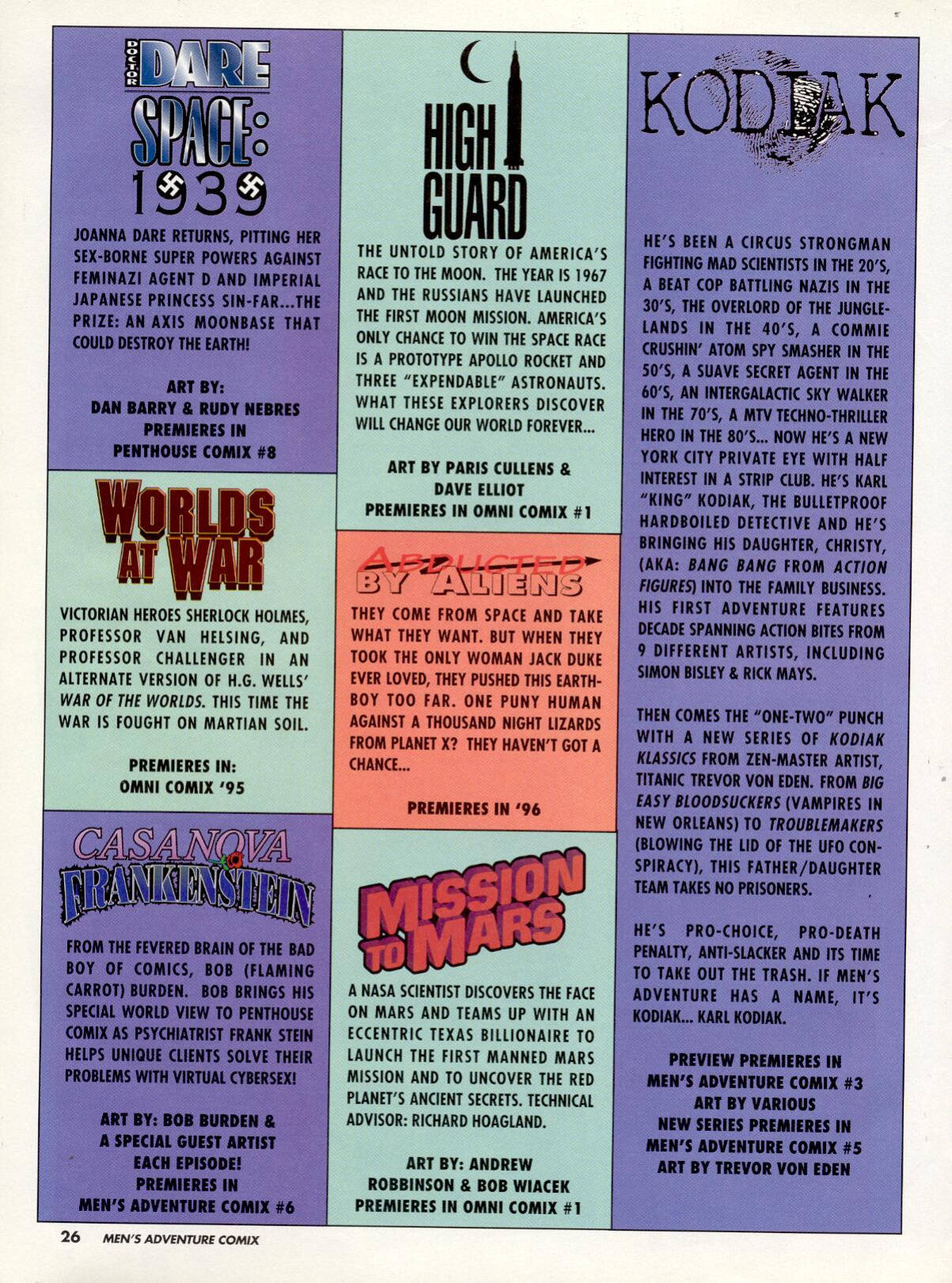 Penthouse Mens Adventure Comix