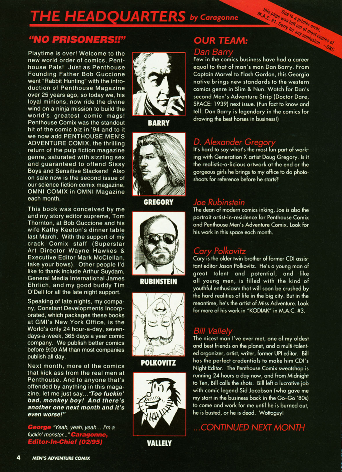 Penthouse Mens Adventure Comix #2