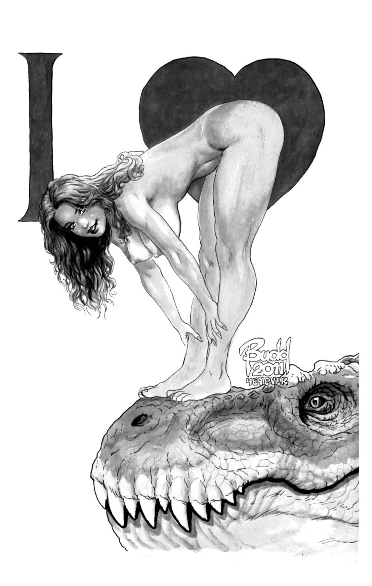 [Budd Root] Cavewoman, PU's from Budd, HeroesCon 2011 Sketchbook