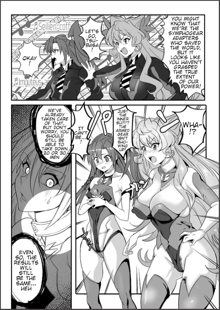 [Denshiko! (Outotsu Den)] Sousha VS Takadaka 3-sen | The Adapters VS A Mere 3000 (Senki Zesshou Symphogear)