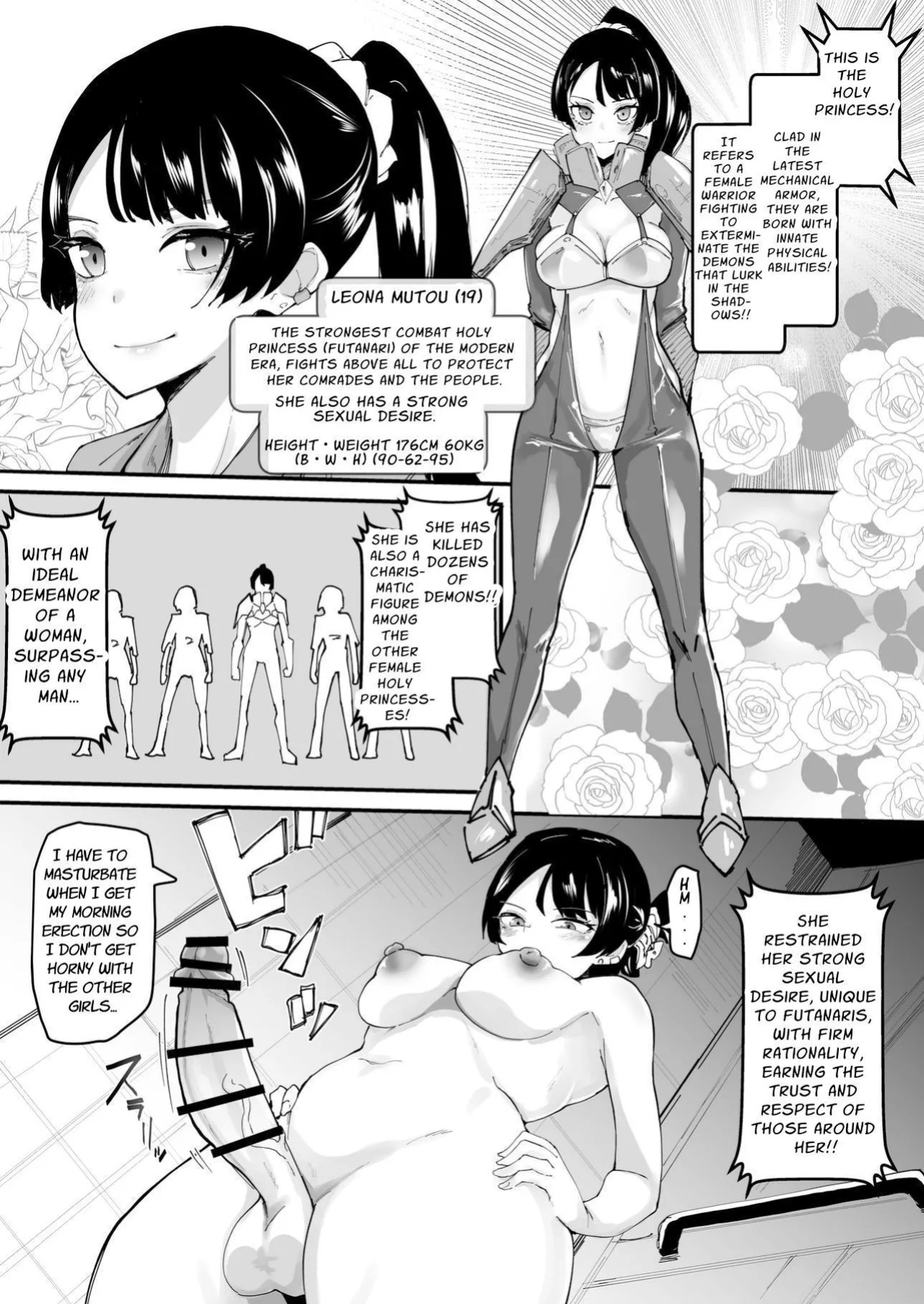 [Tsutsumorien (Tsutsumori)] Futanari Sei Hime Shasei o Wasureta Futanari Heroine wa Buzama ni Hekoheko o Nedari de Kakko Warui Omorashi "Sasete Morau" | FUTANARI PRINCESS ~the dick chick heroine who forgot how to cum begs and splurges disgracefully~ [GGY 