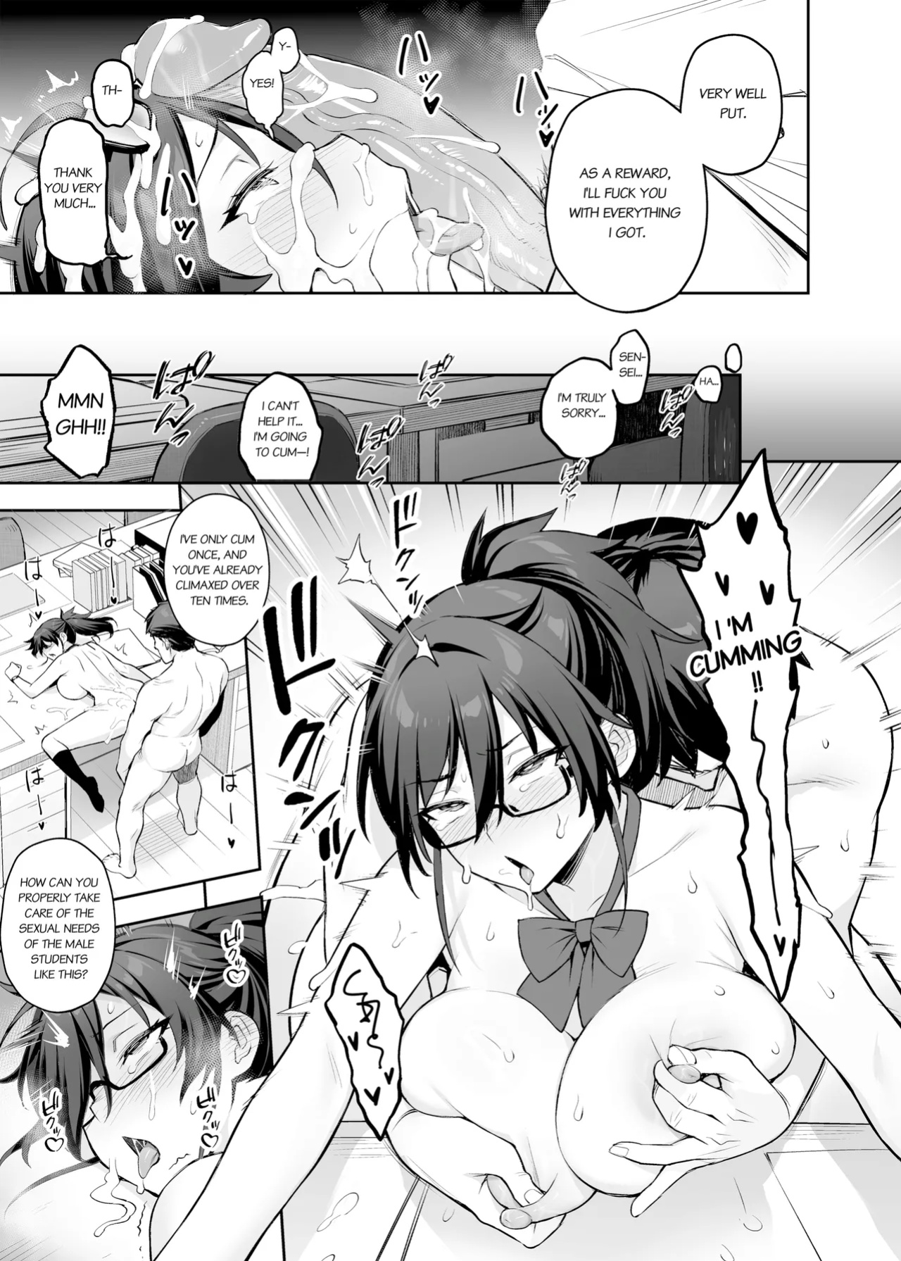 [TRY] Atarashii Fuuki Iinchou wa Kyonyuu Sugiru Ken 2 | About the New President of the Disciplinary Committee's Huge Tits 2