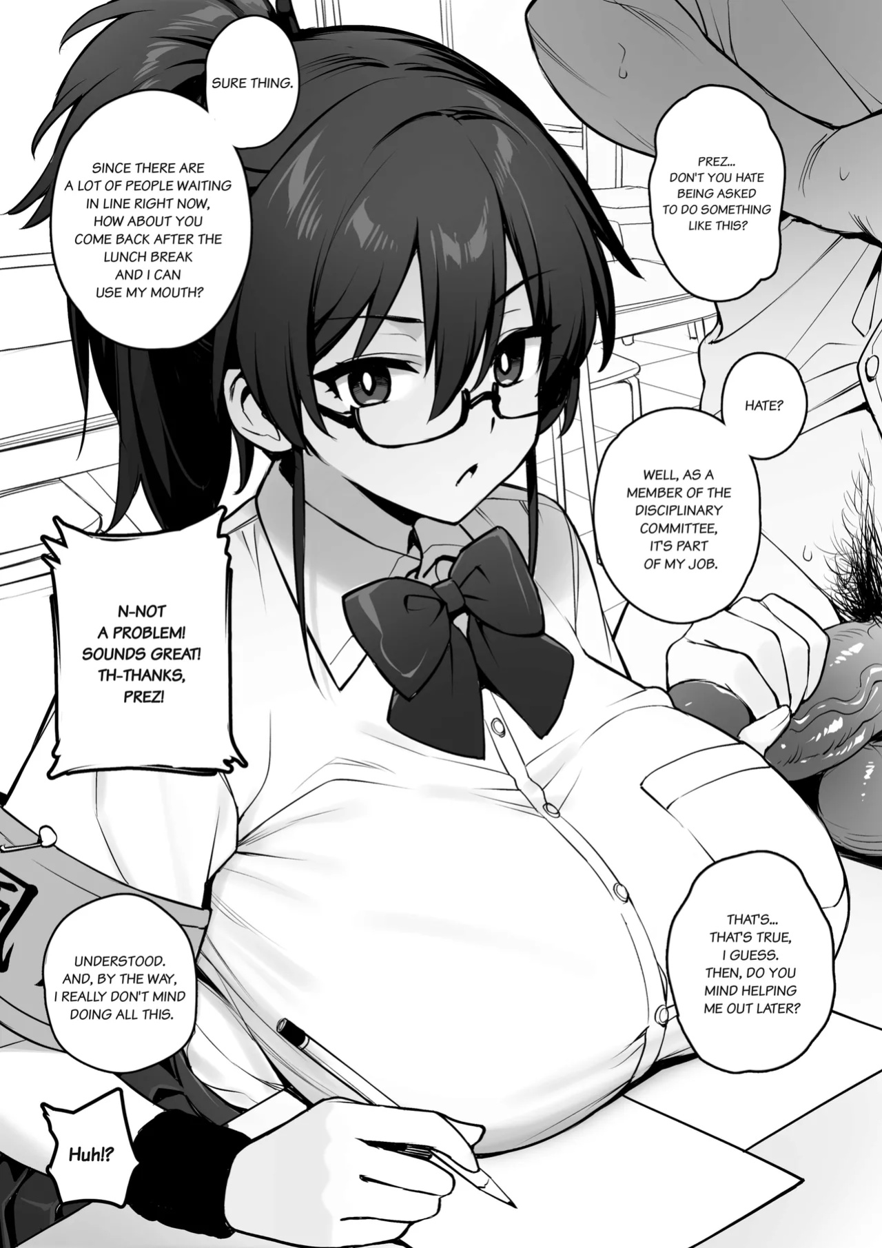 [TRY] Atarashii Fuuki Iinchou wa Kyonyuu Sugiru Ken | About the New President of the Disciplinary Committee's Huge Tits