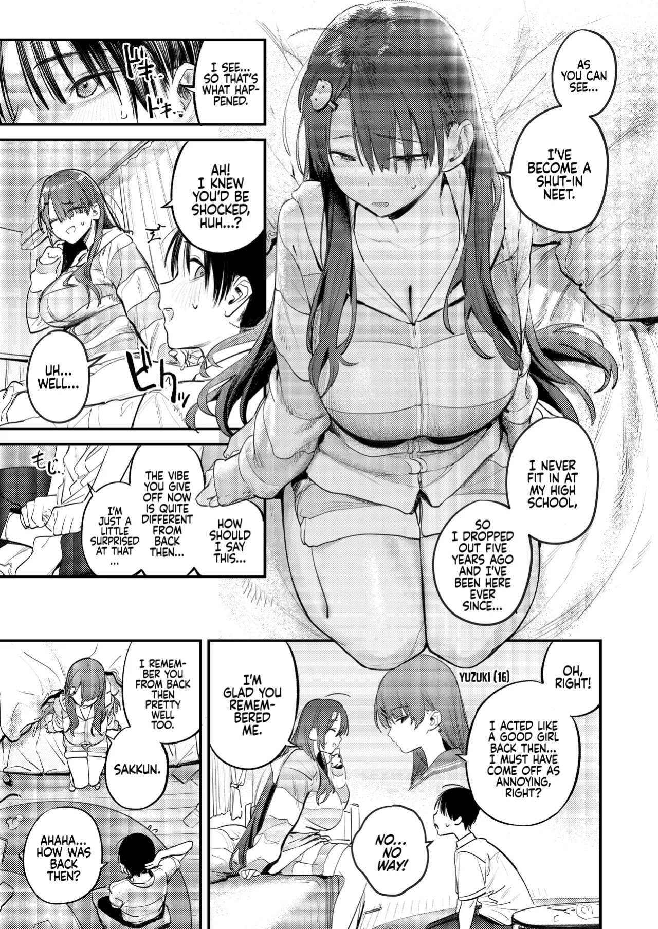 [Momojiru Teien (Momokumo)] Mamono no Heya ~6 nen-buri ni Saikai shitara Hikikomori NEET ni Natteita Shinyuu no Onee-san ni Semararete Seieki o Shiboritorareru Hanashi | Monster’s Room ~The Story of Being Milked by My Best Friend's Older Sister who had Be