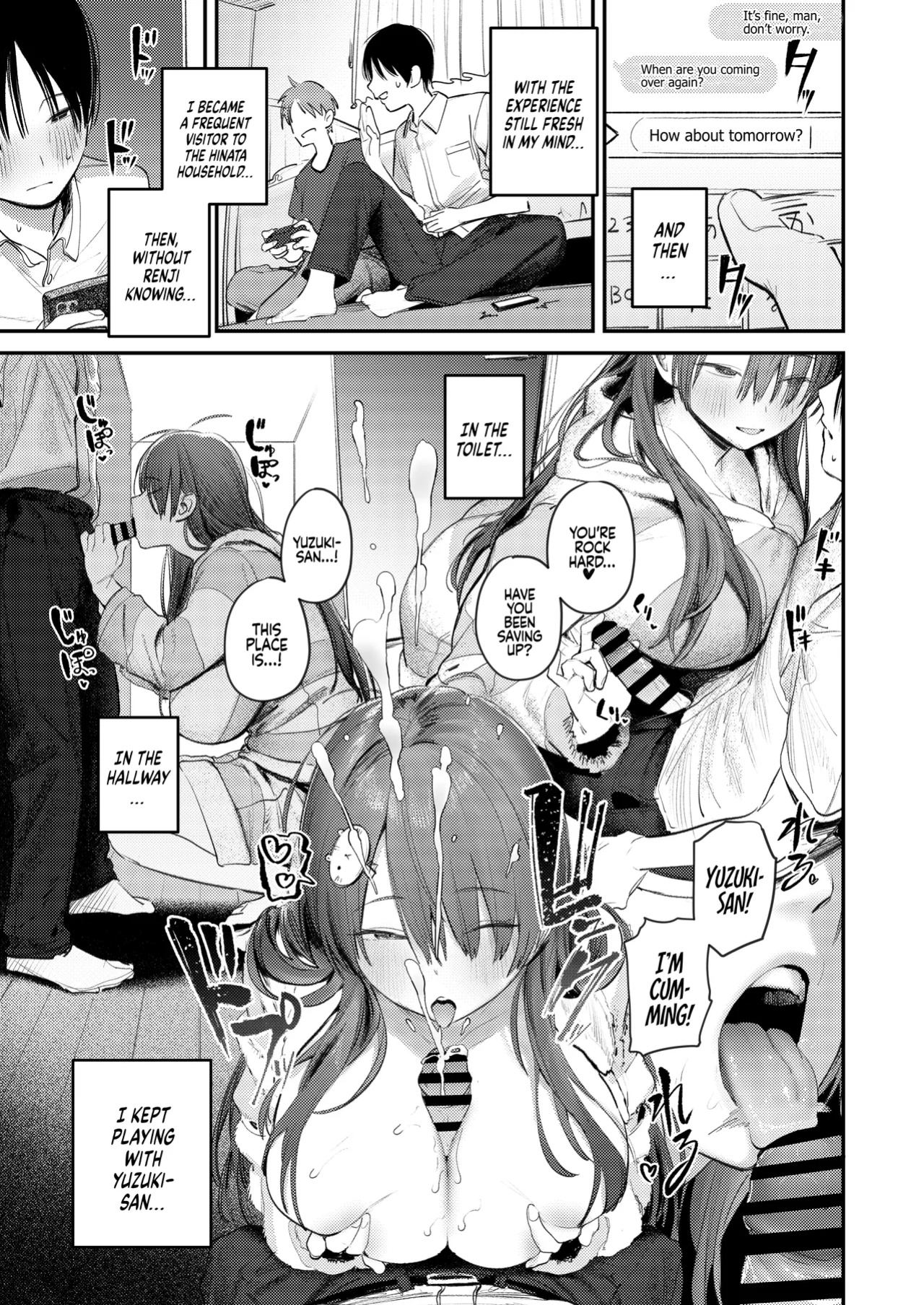 [Momojiru Teien (Momokumo)] Mamono no Heya ~6 nen-buri ni Saikai shitara Hikikomori NEET ni Natteita Shinyuu no Onee-san ni Semararete Seieki o Shiboritorareru Hanashi | Monster’s Room ~The Story of Being Milked by My Best Friend's Older Sister who had Be