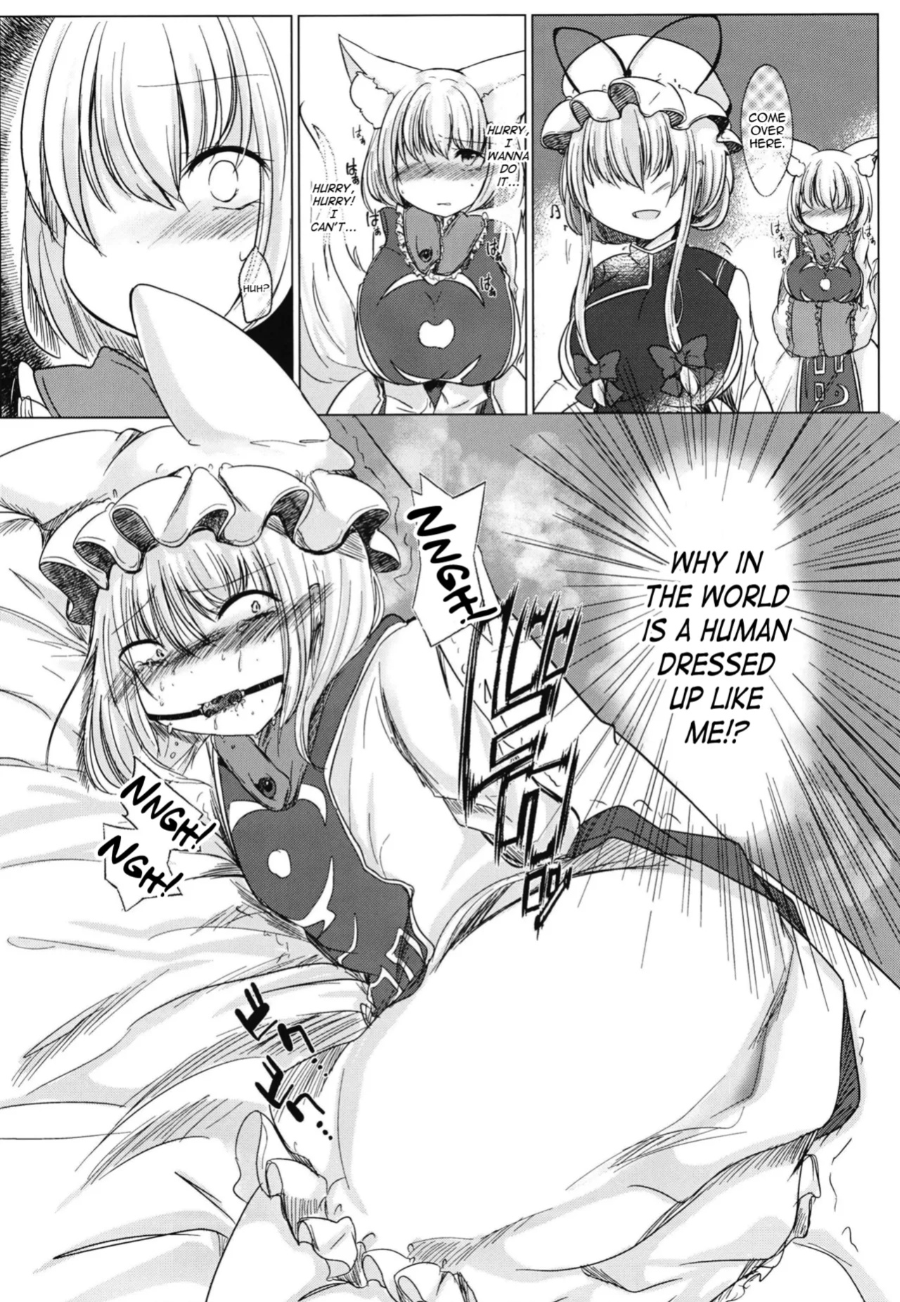 [Kanmi Cat (Miyase Nukko)] Futanari Ran-sama ni Josou Shumi no Boku ga Okasareru Hon (Touhou Project) [mysterymeat3]