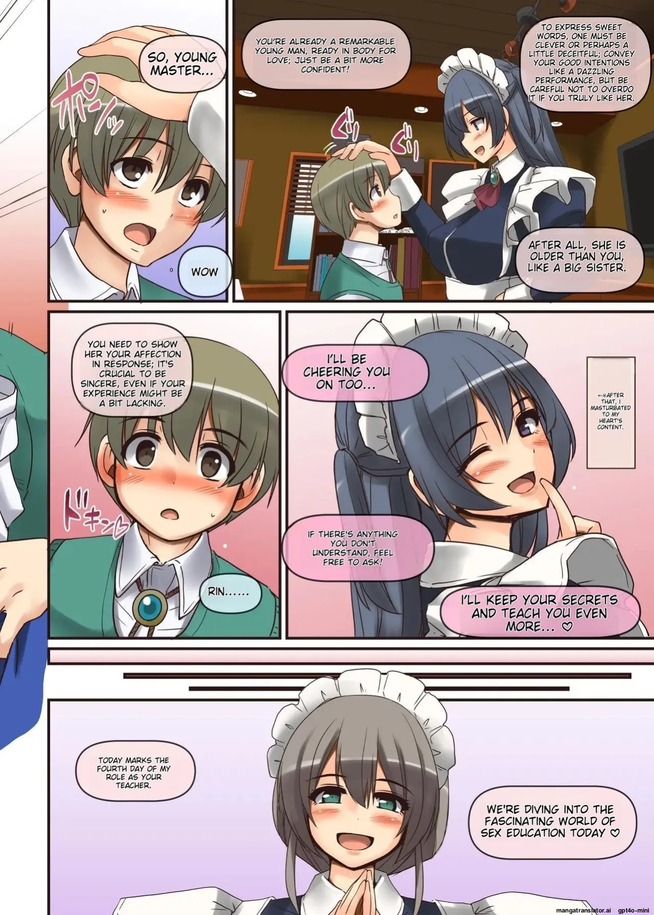 [Jinsei Yokosuberi. (Alexi Laiho)] Maid-san to Manabu Onnanoko no Karada [MTL]