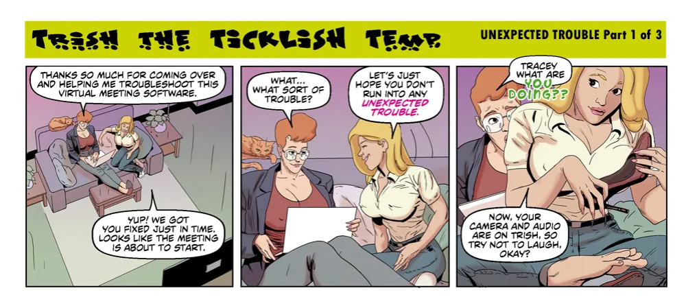 Bandito - Trish the TICKLISH Temp - 3 Panel Comic