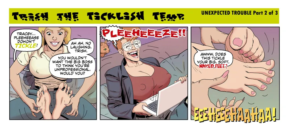 Bandito - Trish the TICKLISH Temp - 3 Panel Comic