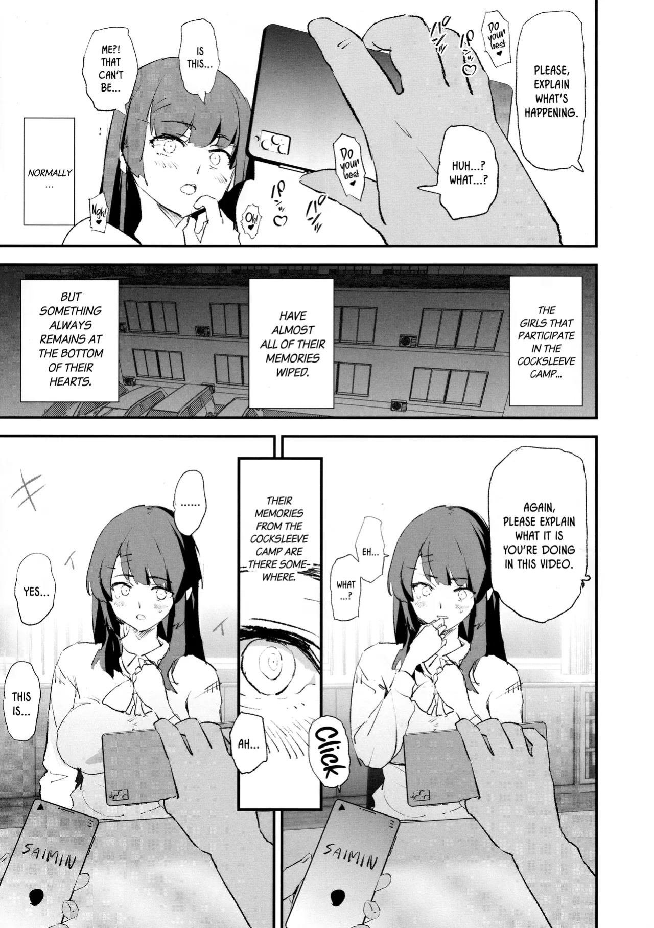 (C104) [Yami ni Ugomeku (Dokurosan)] Onaho Gasshuku Saimin Dosukebe Interview + Omake [Kinsei Translations]