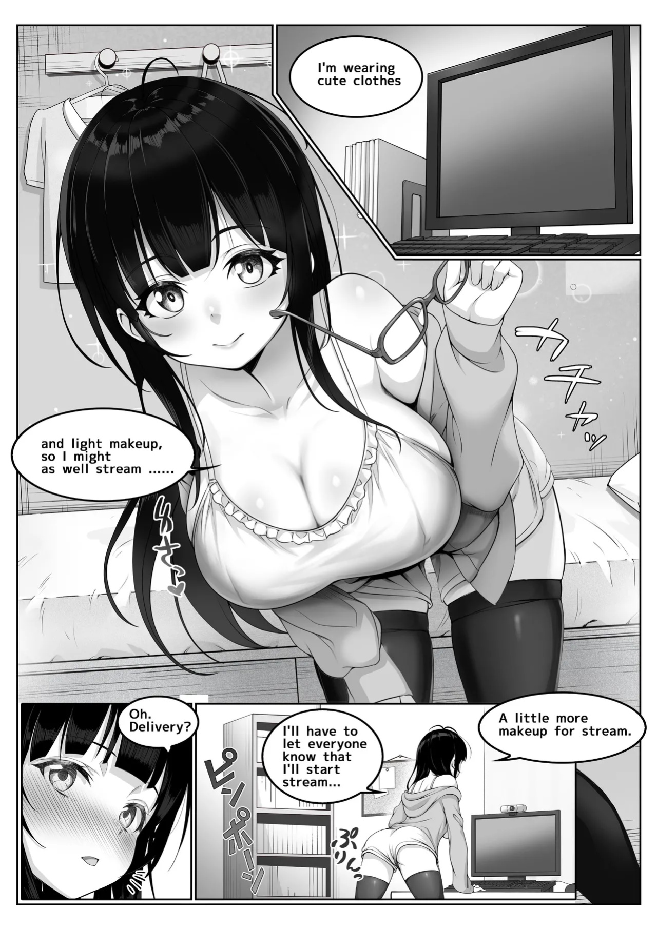 [Milk Melon] Streamer ‐ Neat and clean, she cha't atand the pleasure.