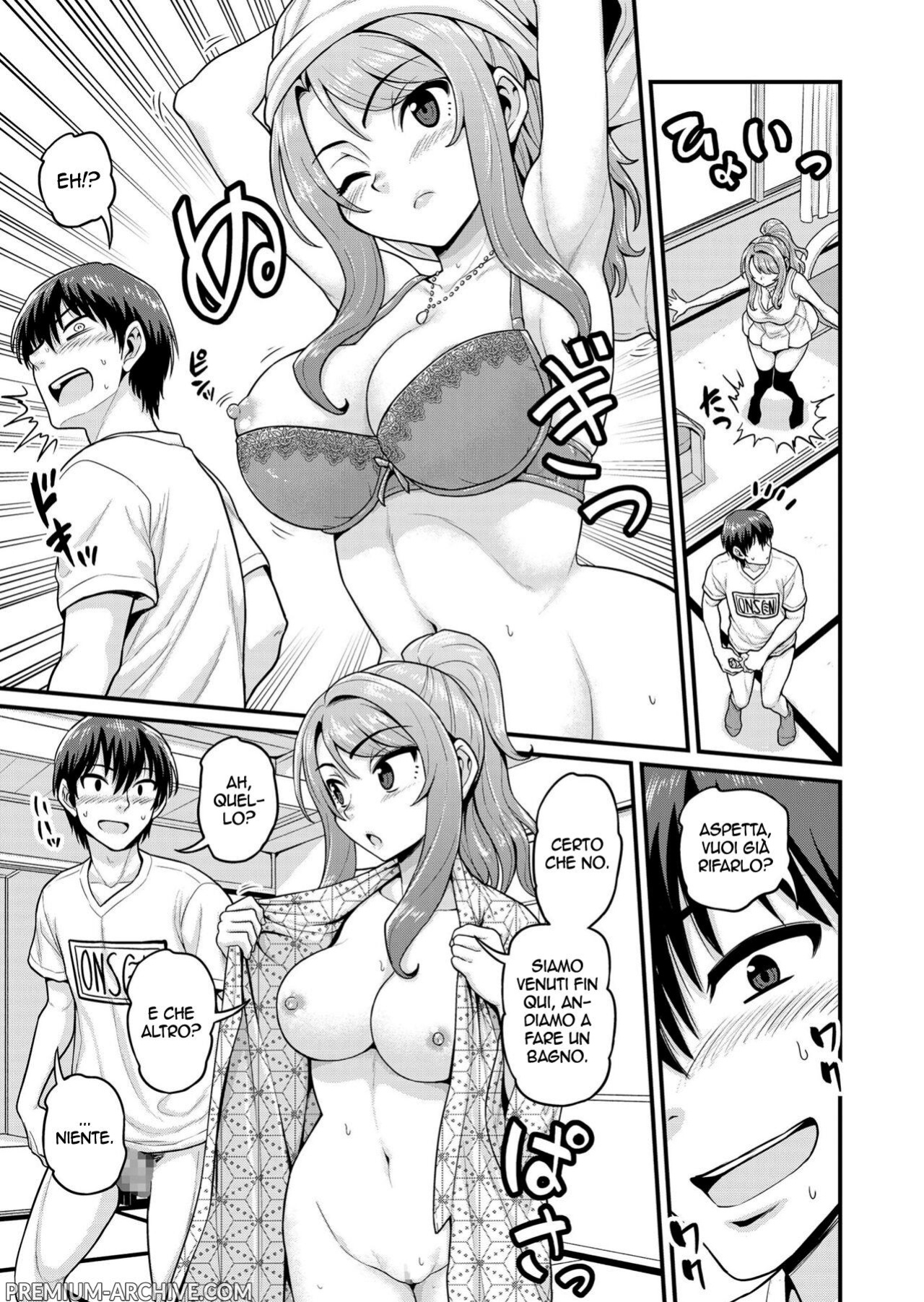 [Chimamire Yashiki (Gachonjirou)] Game Tomodachi no Onnanoko to Onsen Ryokou de Yaru Hanashi NTRver. | Scopate con la ragazza gamer alle terme NTRver. [Italian]