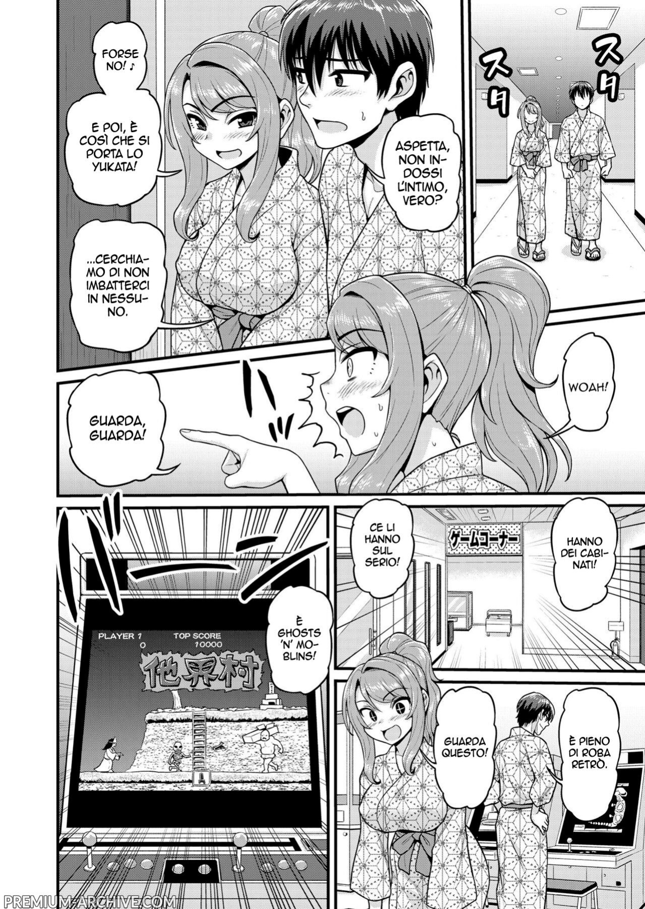 [Chimamire Yashiki (Gachonjirou)] Game Tomodachi no Onnanoko to Onsen Ryokou de Yaru Hanashi NTRver. | Scopate con la ragazza gamer alle terme NTRver. [Italian]