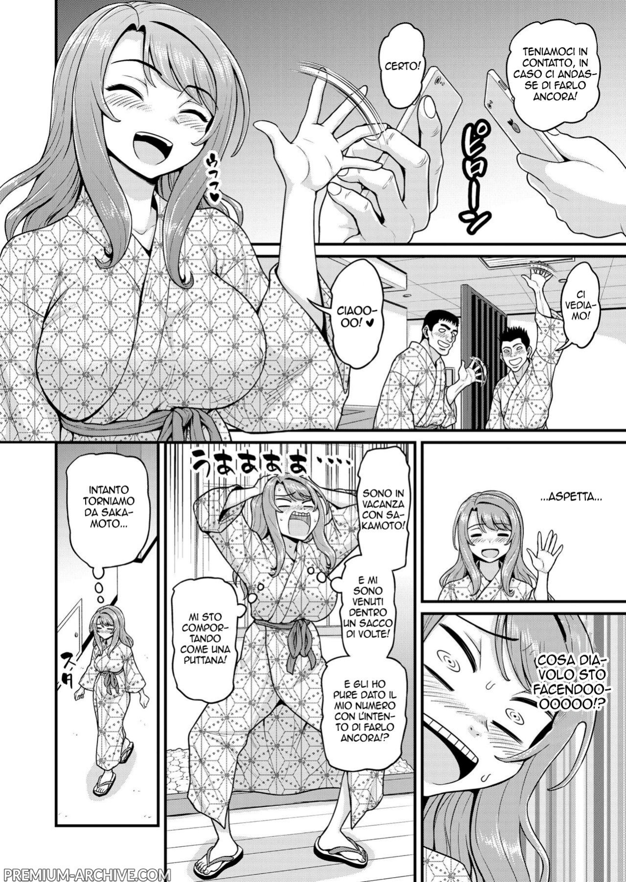 [Chimamire Yashiki (Gachonjirou)] Game Tomodachi no Onnanoko to Onsen Ryokou de Yaru Hanashi NTRver. | Scopate con la ragazza gamer alle terme NTRver. [Italian]