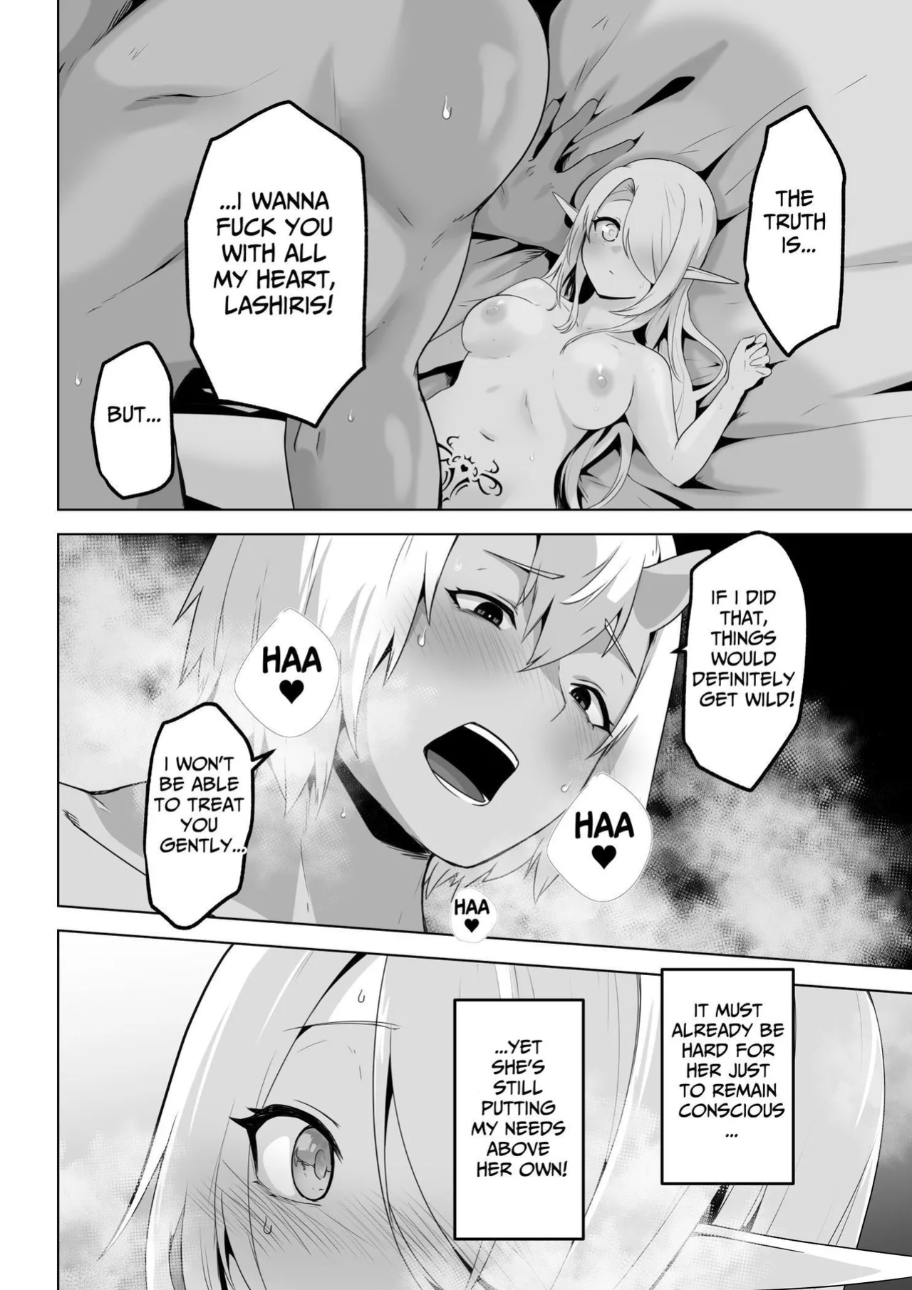 [HASHIOKI (Otemoto)] Seiyoku Tsuyo Tsuyo Elf wa Muriyari Okashite Hoshii | Lustful Elf Wants To Be Violated Against Her Will [tsuyoshi]