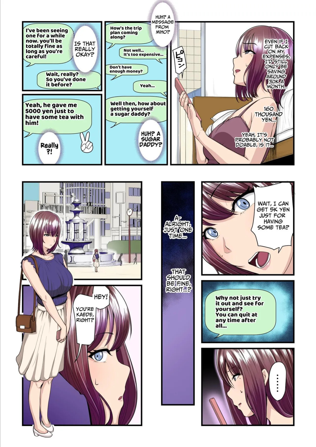 [Ura no Hikidashi (Nizii)] Pakokatsu Oji-san to Kaede-chan (1+2+3) | Kaede and The Sugar Daddy (1+2+3) [Kusanuu]