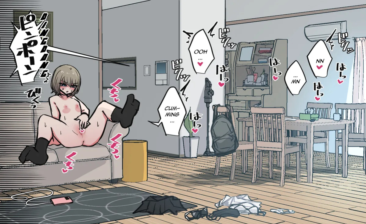 [torimogura] ribingu de kaihou onani-suru shinyu-chan | Best Friend-chan Masturbating Out in the Living Room