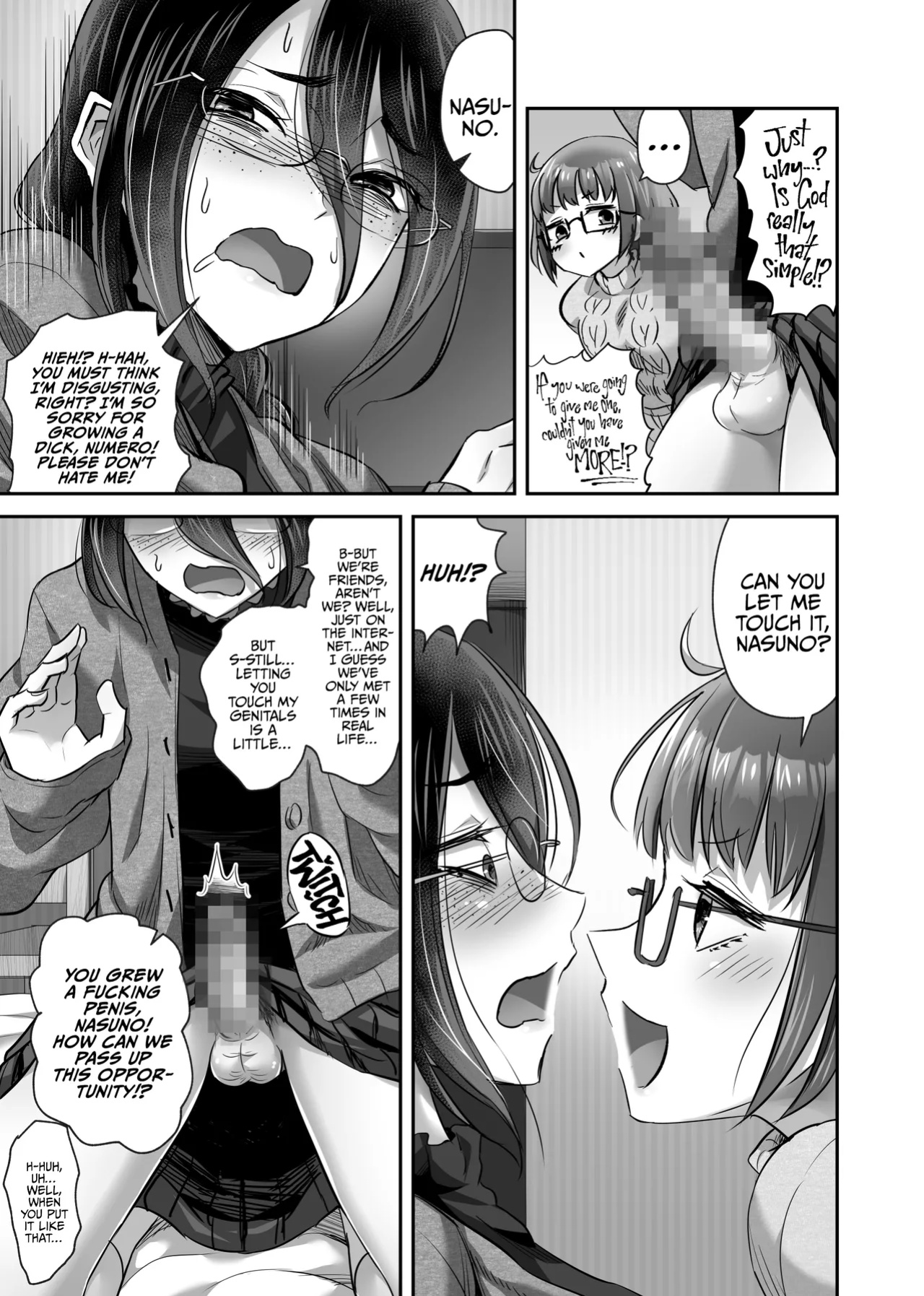[Gal and ga Do! (Minarai Zouhyou)] The Day My Nerdy Friend Suddenly Grew A Penis! [A Cool Person]