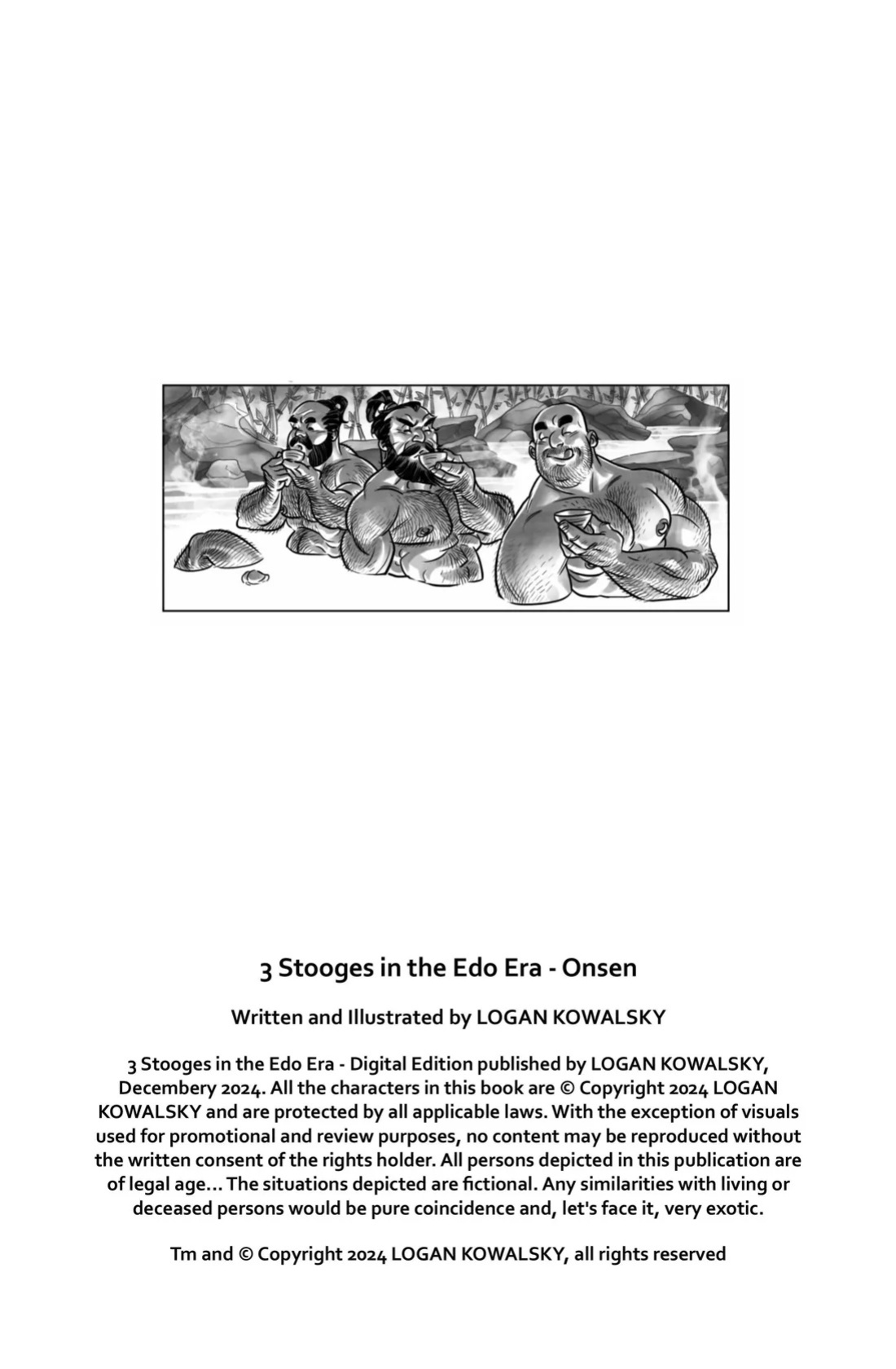 [Logan Kowalsky] 3 stooges in the Edo era – Onsen [Eng]